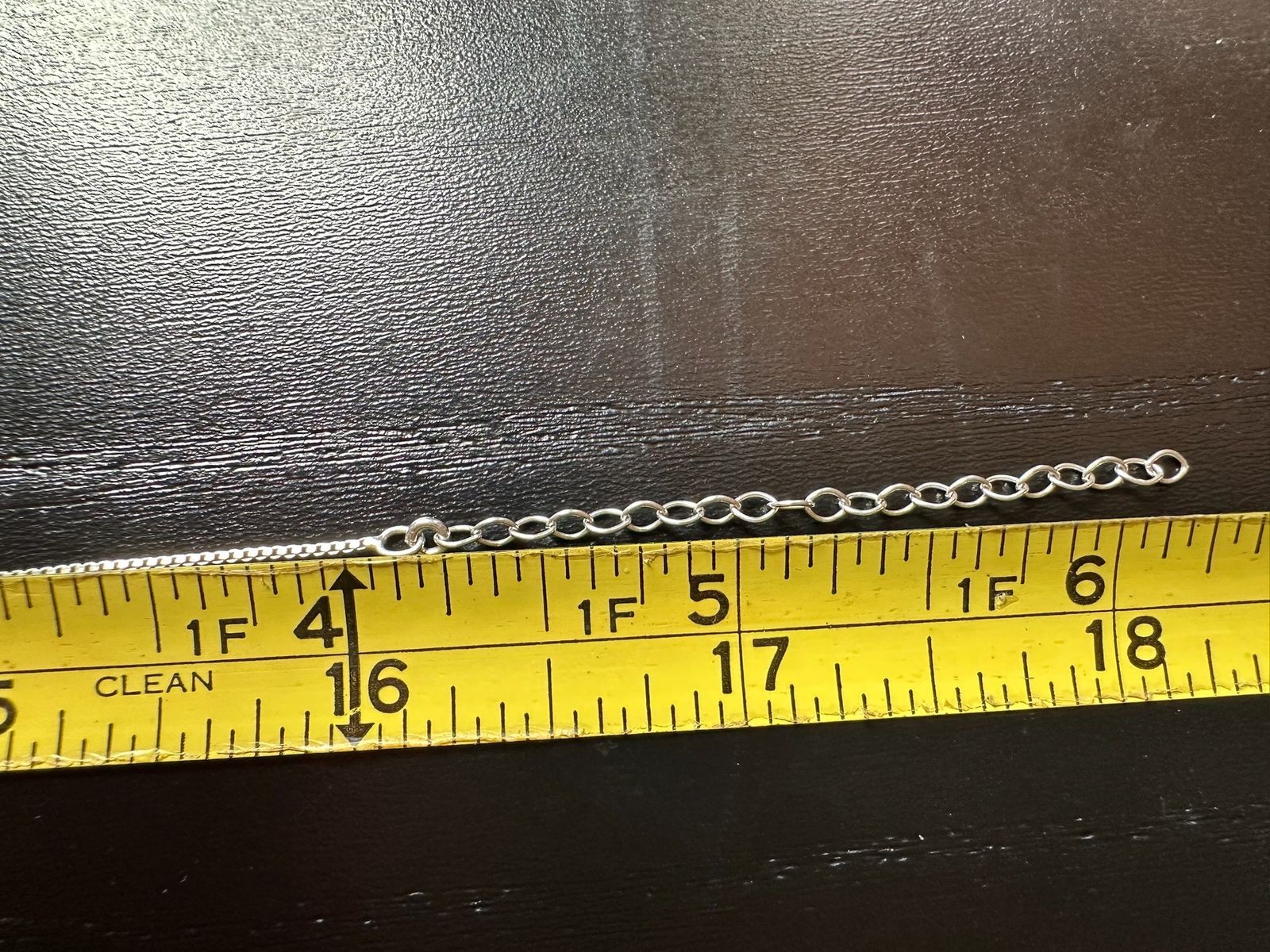 1.95g Vintage Sterling Silver 925 Box Chain Necklace Adjustable 18 in M