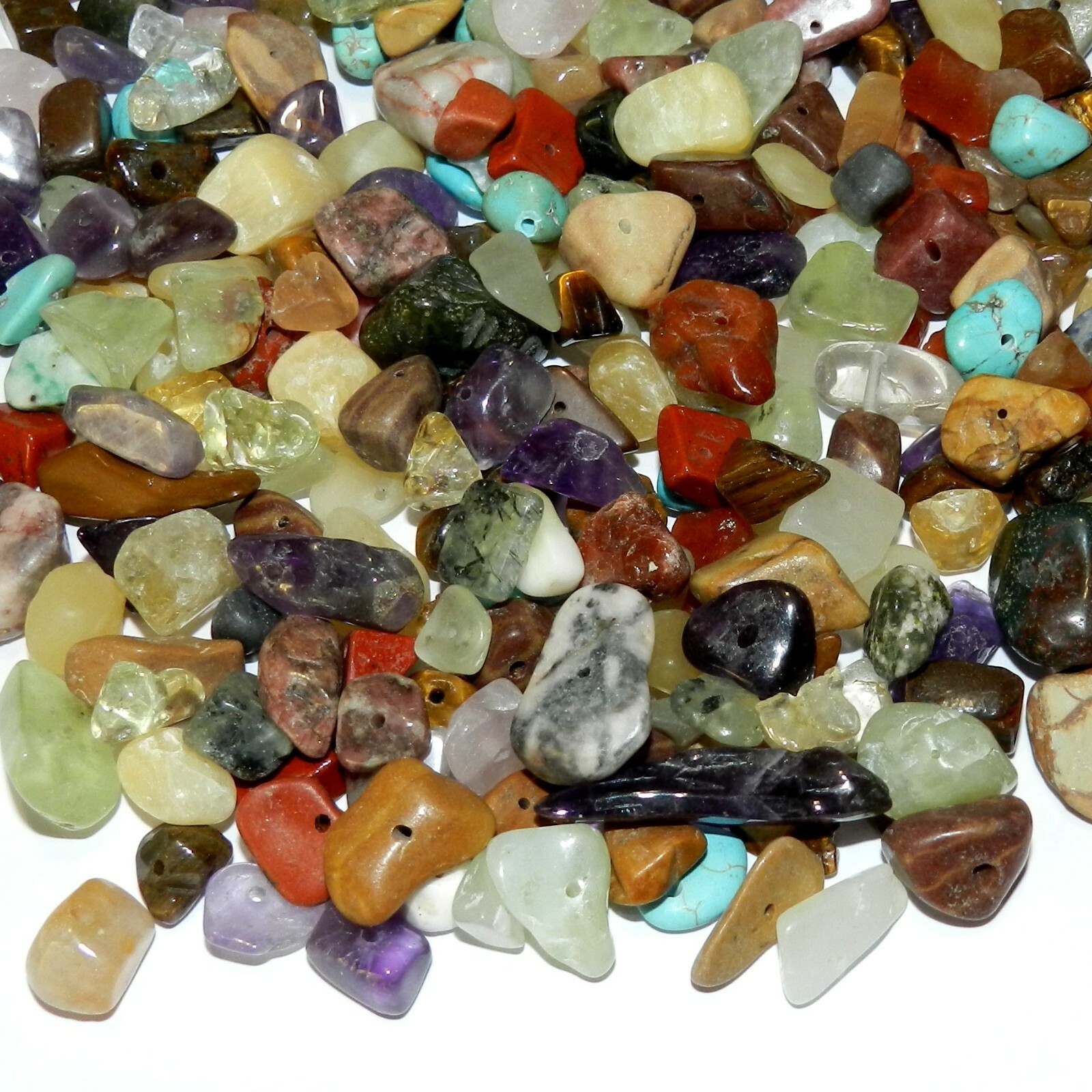 GC9912 Assorted Gemstone Nugget Chip Mix Large 8mm – 20mm Beads 4-ounce Package