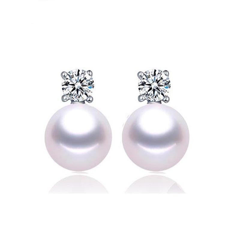 Pearl earrings , Silver Earrings , handmade earrings for women, AAAAA quality