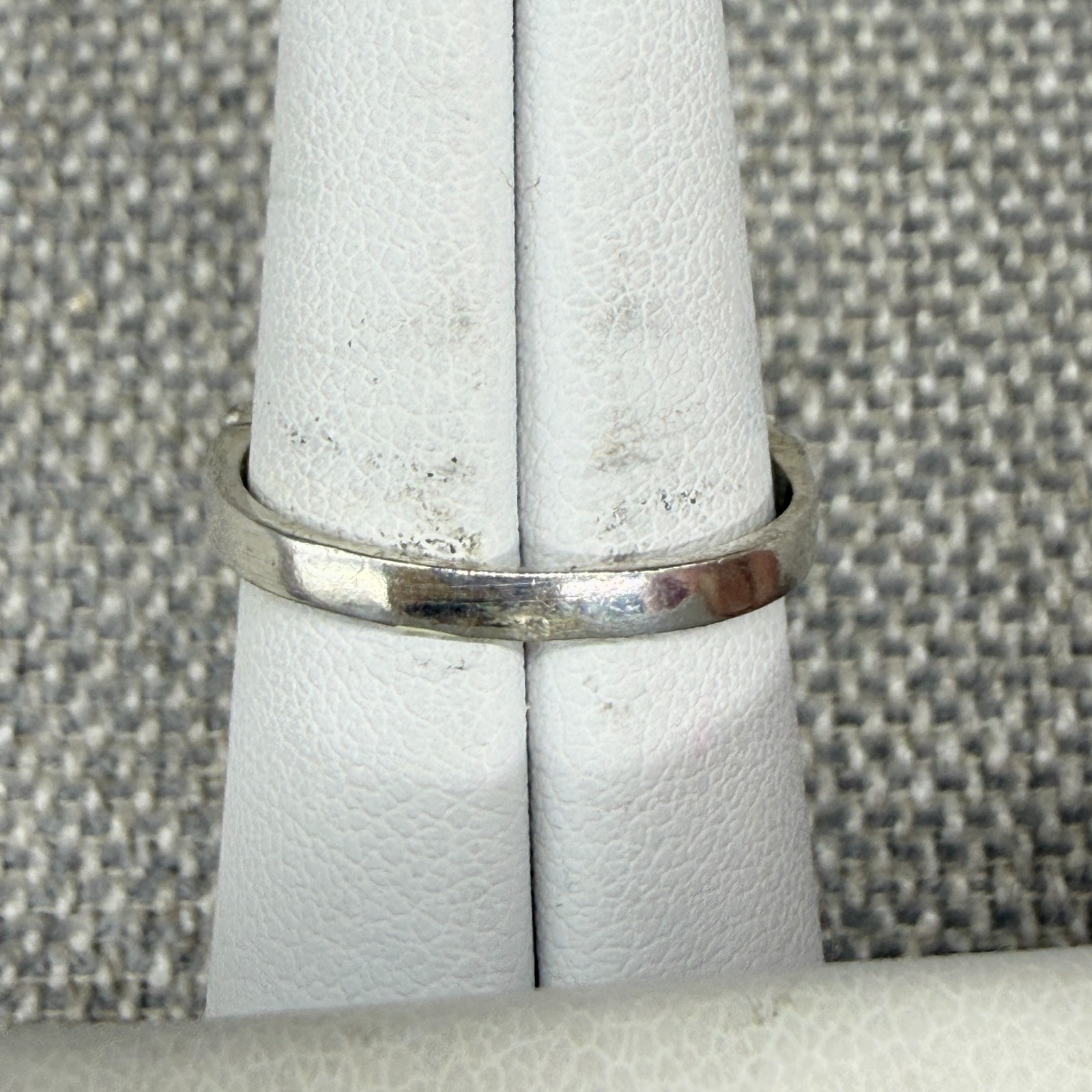 Vintage Ring Sterling Silver Green Faceted Center Stone Stamped 925 Untested