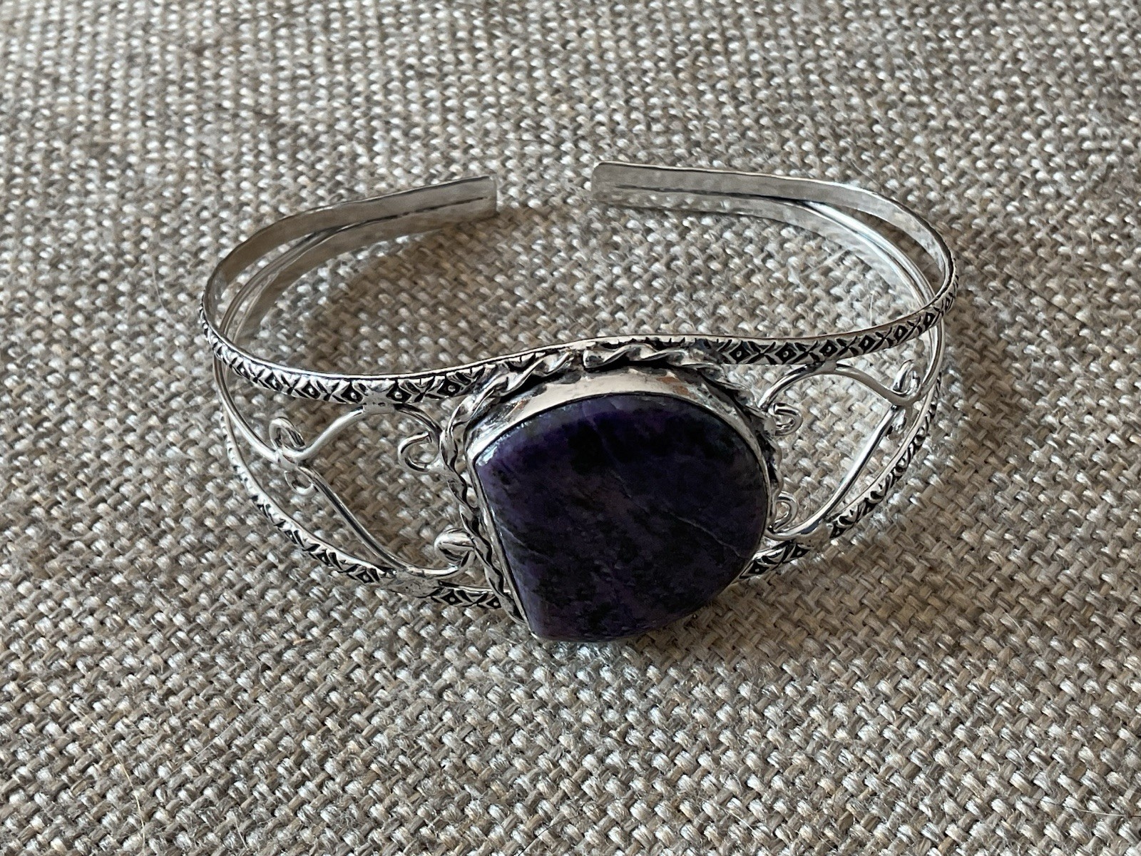 Charoite Cuff Bracelet