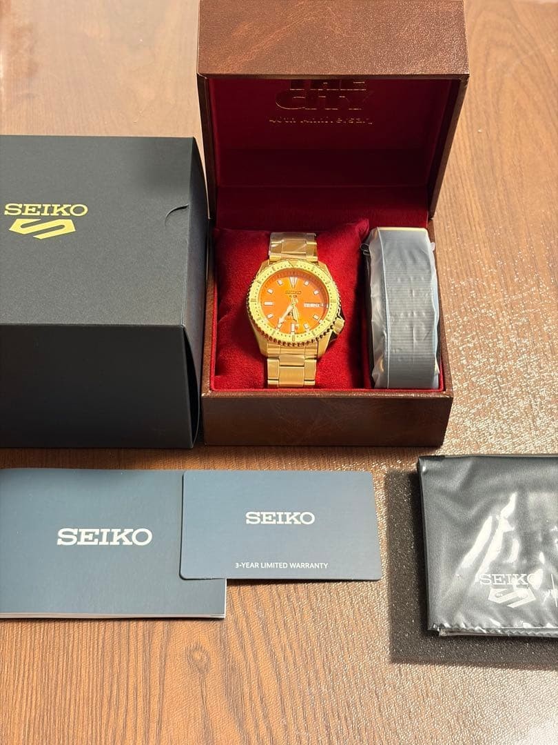 Seiko 5 Sports FTC Collaboration—Gold Color HDB012JC 87-F27 NEW