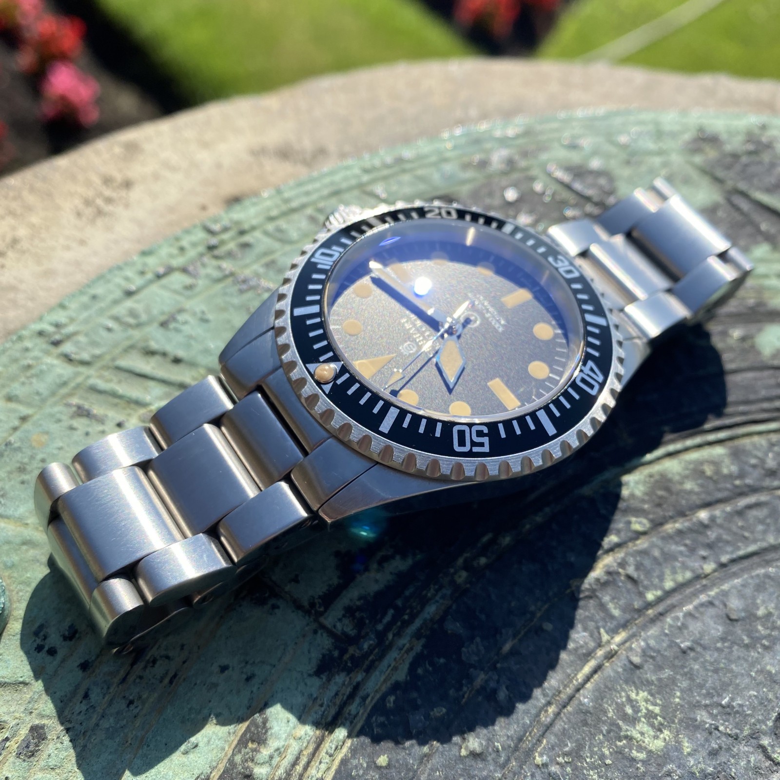 Steinhart Ocean One Vintage Military OVM Black Automatic Diver Watch 42mm