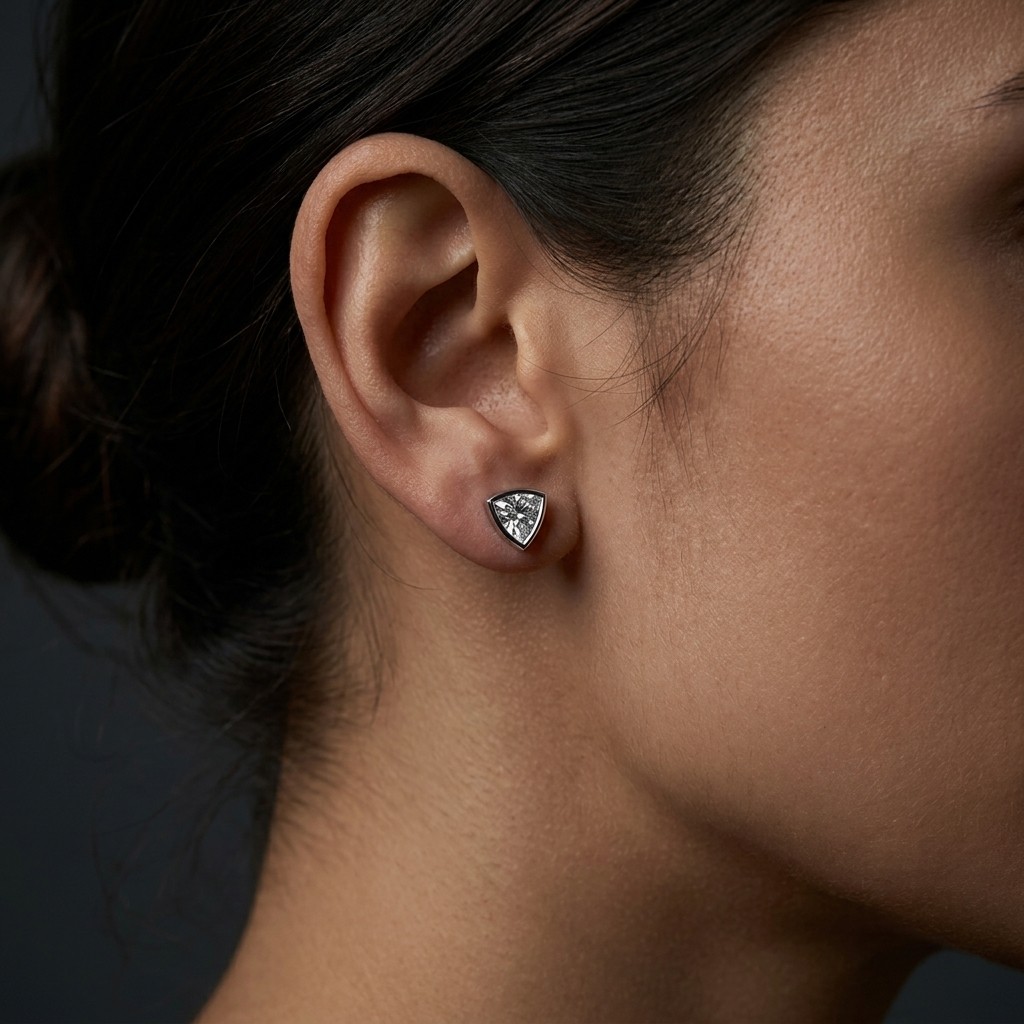 0.36ct Lab Grown Diamond Earrings 18K White Gold