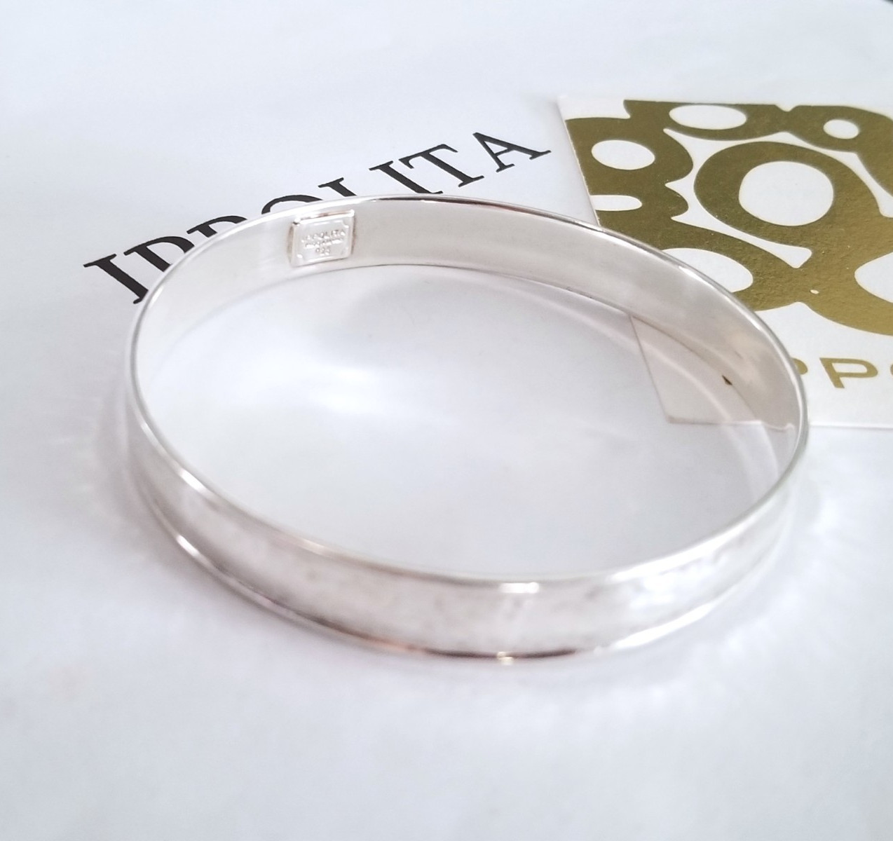IPPOLITA – Glamazon Hammered 9mm Sterling Silver Bangle Bracelet – Pristine!