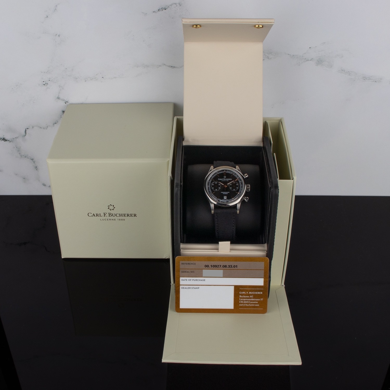 Carl F. Bucherer Manero 00.10927.08.33.01 – Box and Papers