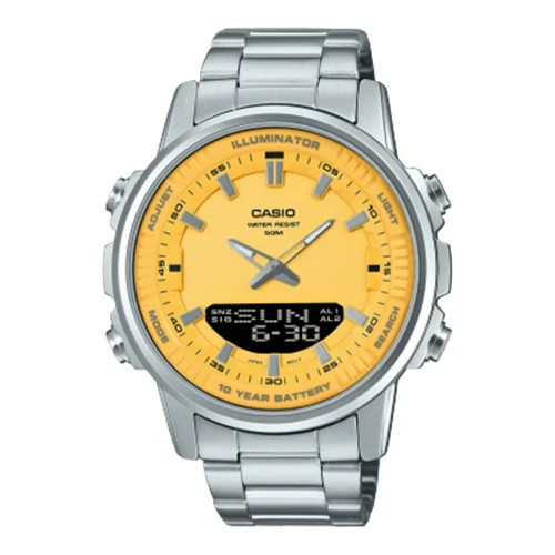 Casio AMW880D-9A Ana-Digi Sporty Design Stainless Steel Band Watch