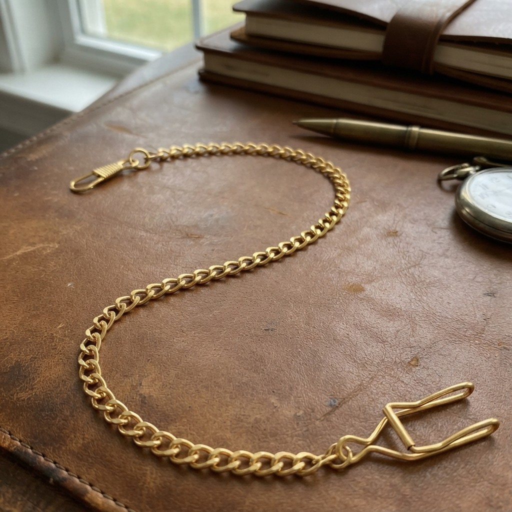 Versatile Gold Alloy Pocket Watch Chain – Stylish Accessory for Every Occasion