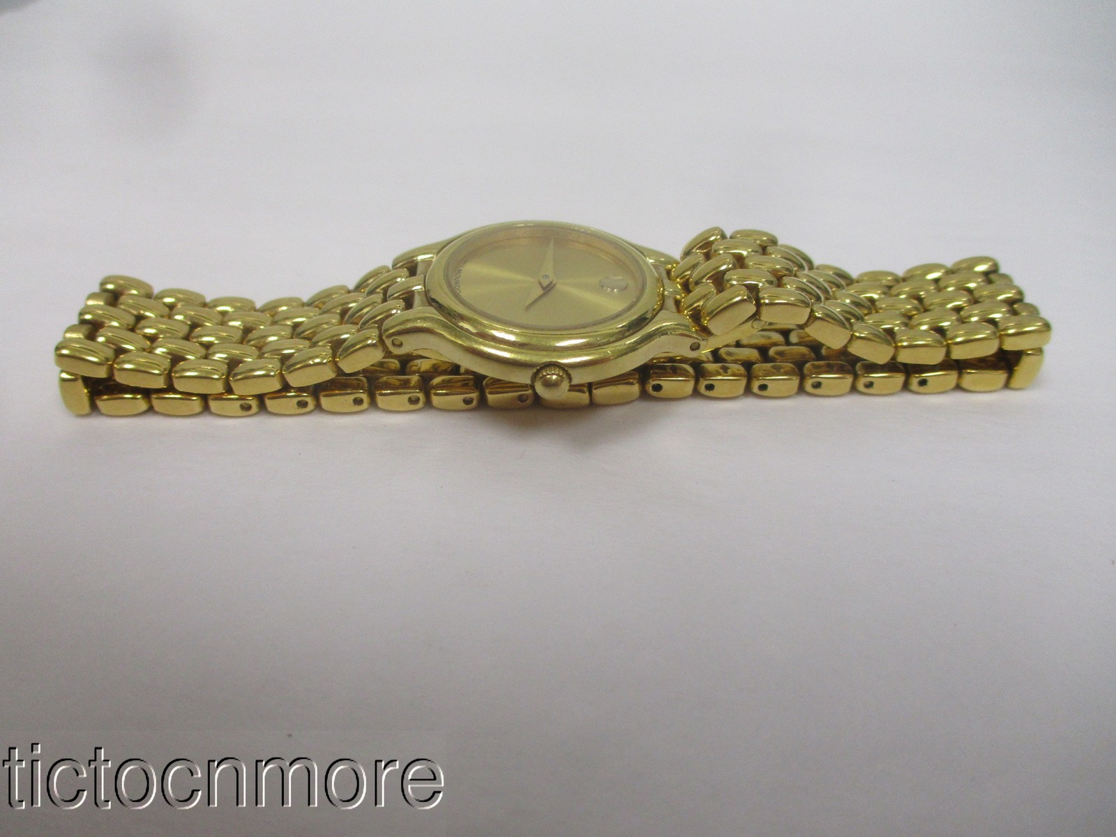 RETRO CLASSIC MUSEUM MOVADO CERTA BRACELET WATCH WORKS GOLDEN DIAL 87.e3.817