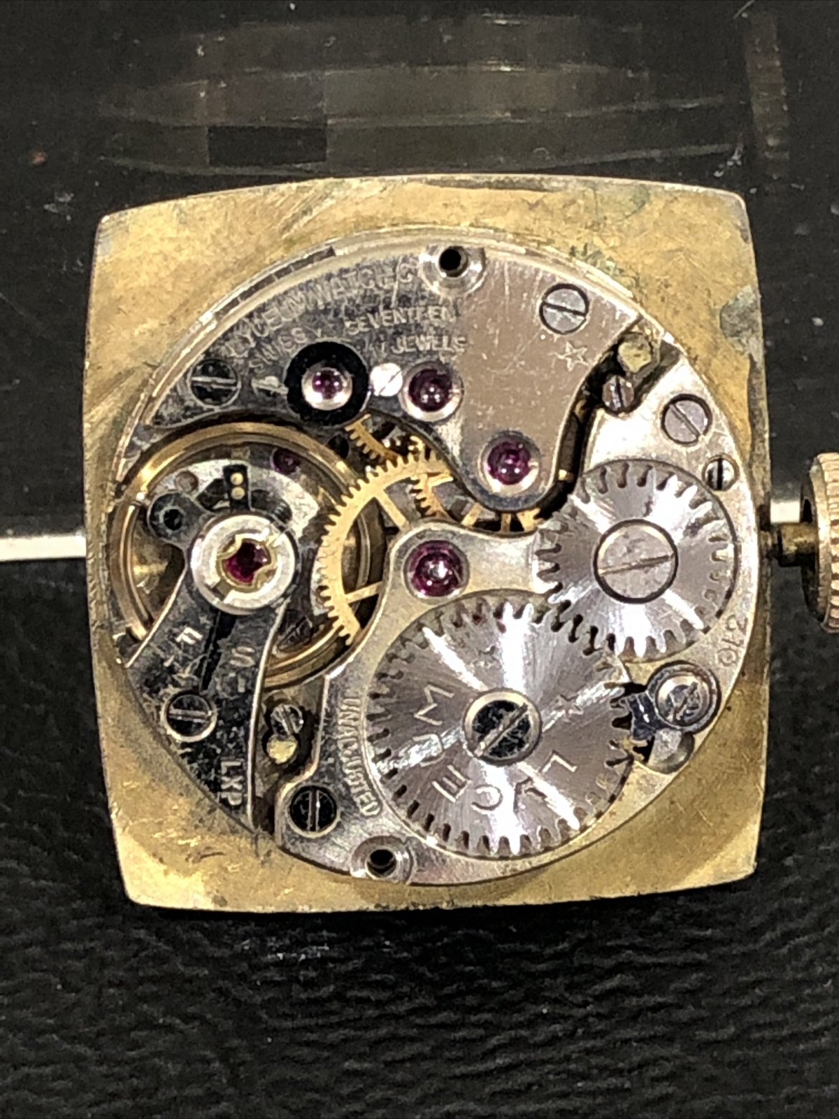 Vintage Lyceum Watch 10K Gold-Filled Curvex 17 Jewels Swiss Deco Nice ***RUNS***