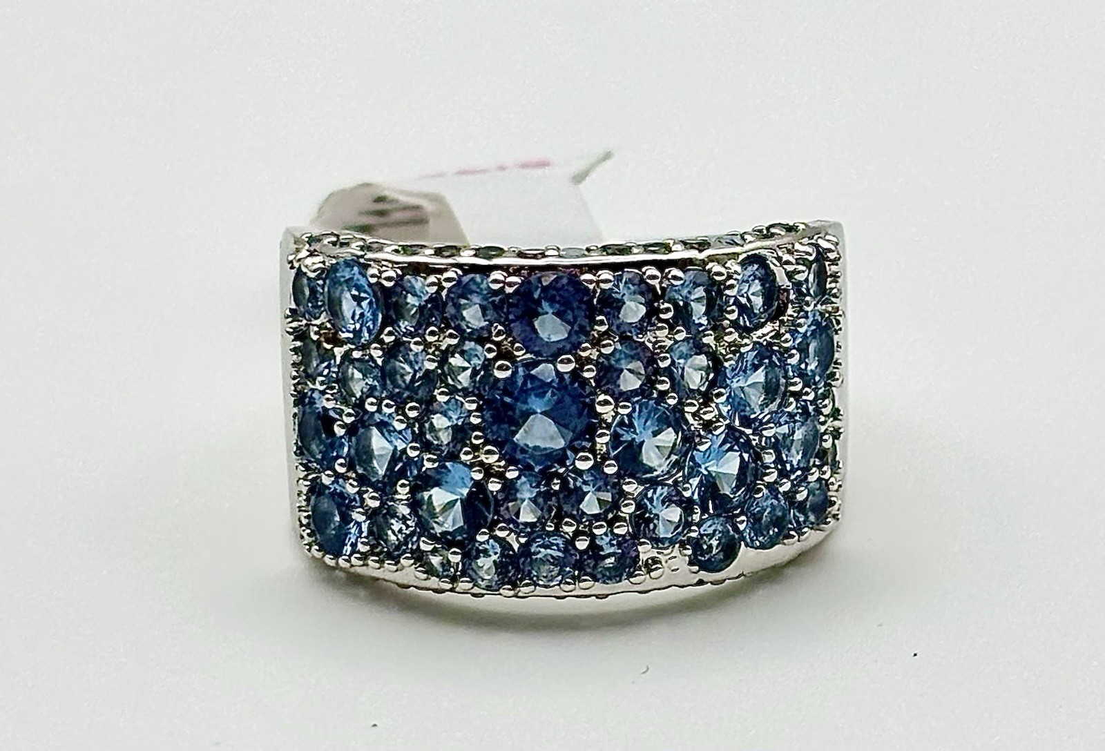Bomb Party Ring Sz 11 Lead The Way Blue Zicon Spinel Rhodium Plating RBP6638