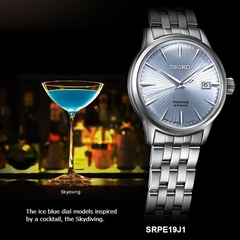 SEIKO Presage SRPE19J1 Cocktail Mockingbird Blue Dial Japan Made INT WARRANTY