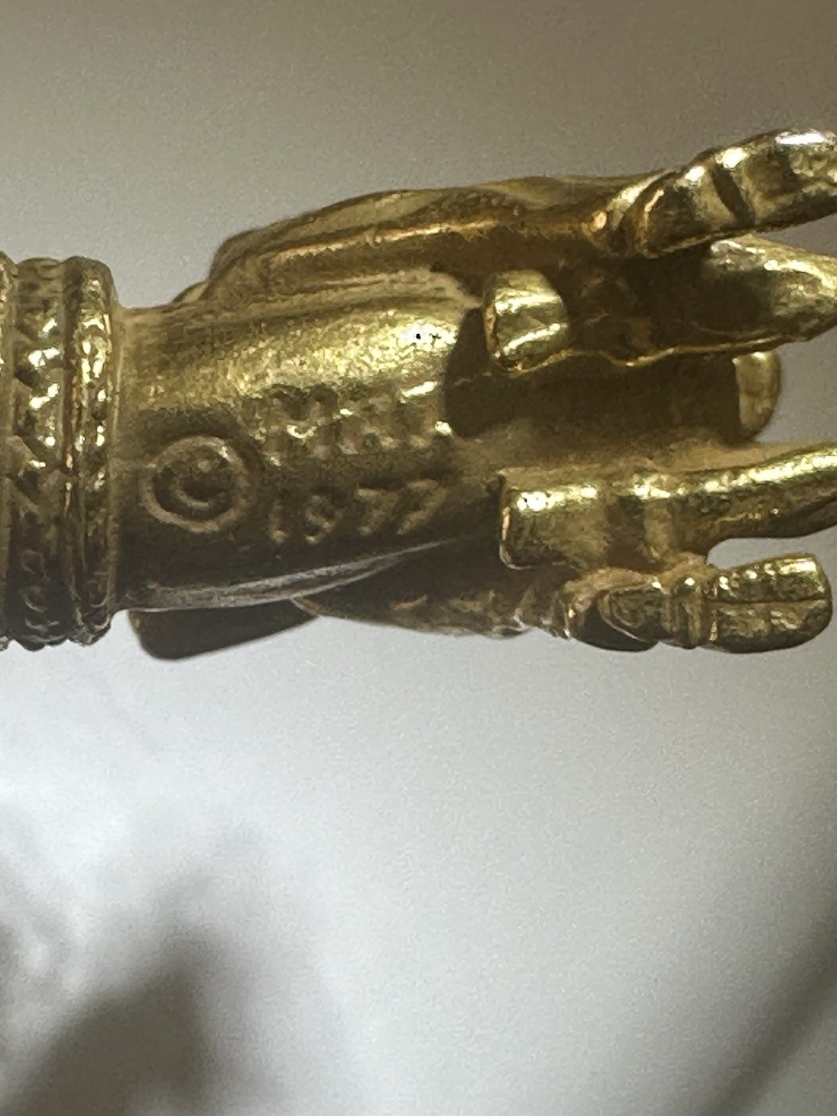 Vintage 1977 MMA Met Museum Scythian Horsemen Torque Choker 24K Gold Plate
