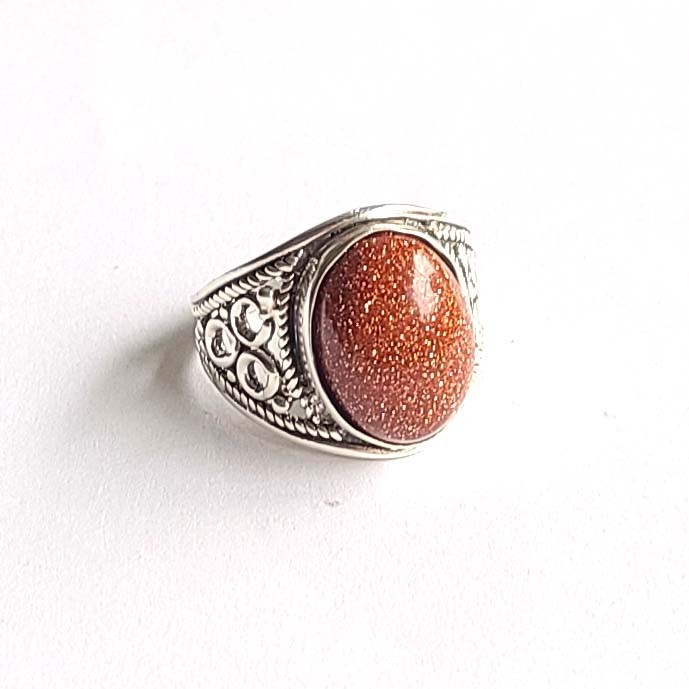 Sunstone Gemstone 925 Sterling Silver Handmade Dainty Rings All Size Available