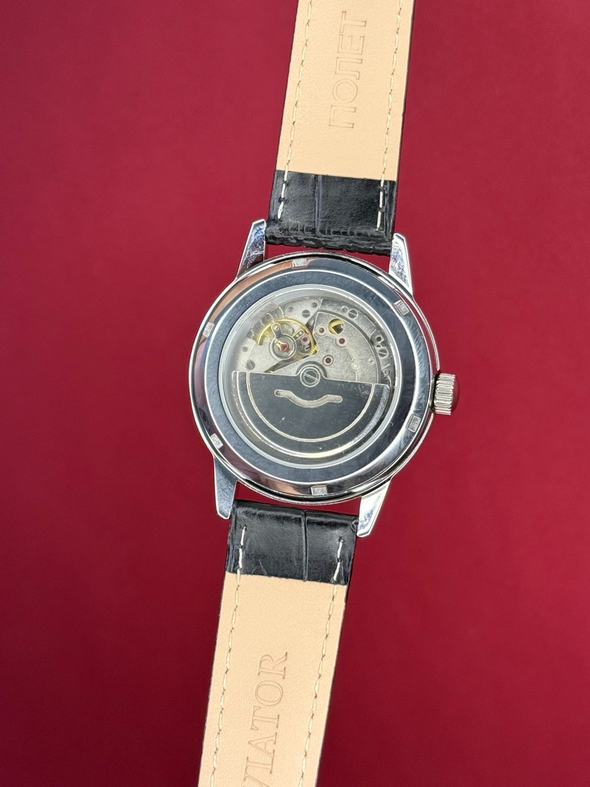 Watch Raketa 24h Automatic Wrist Men’s Russian Soviet USSR Polar Day Green