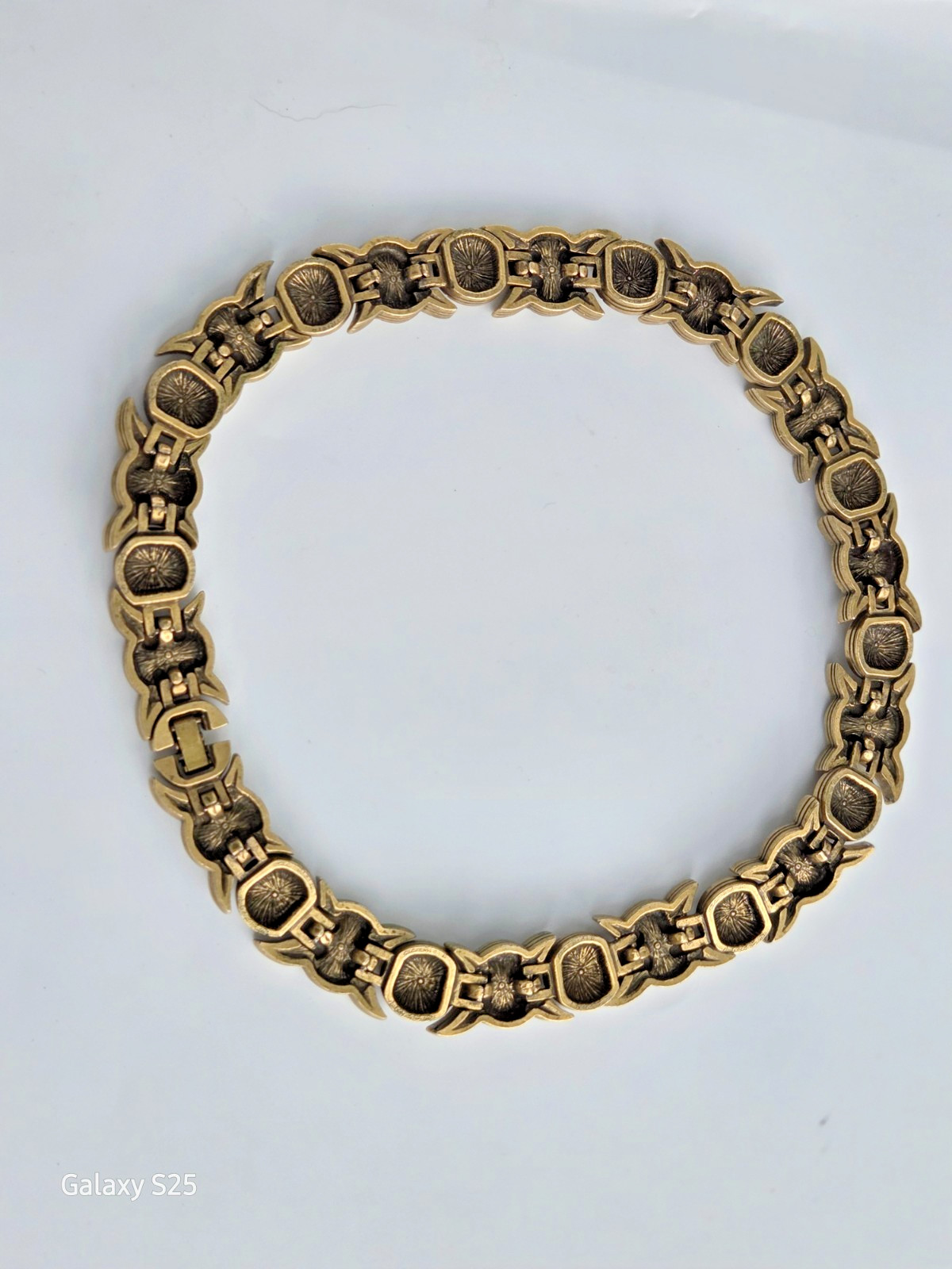 PATRICIA LOCKE Choker Collar Necklace & Brooch Colored Crystals Stunning