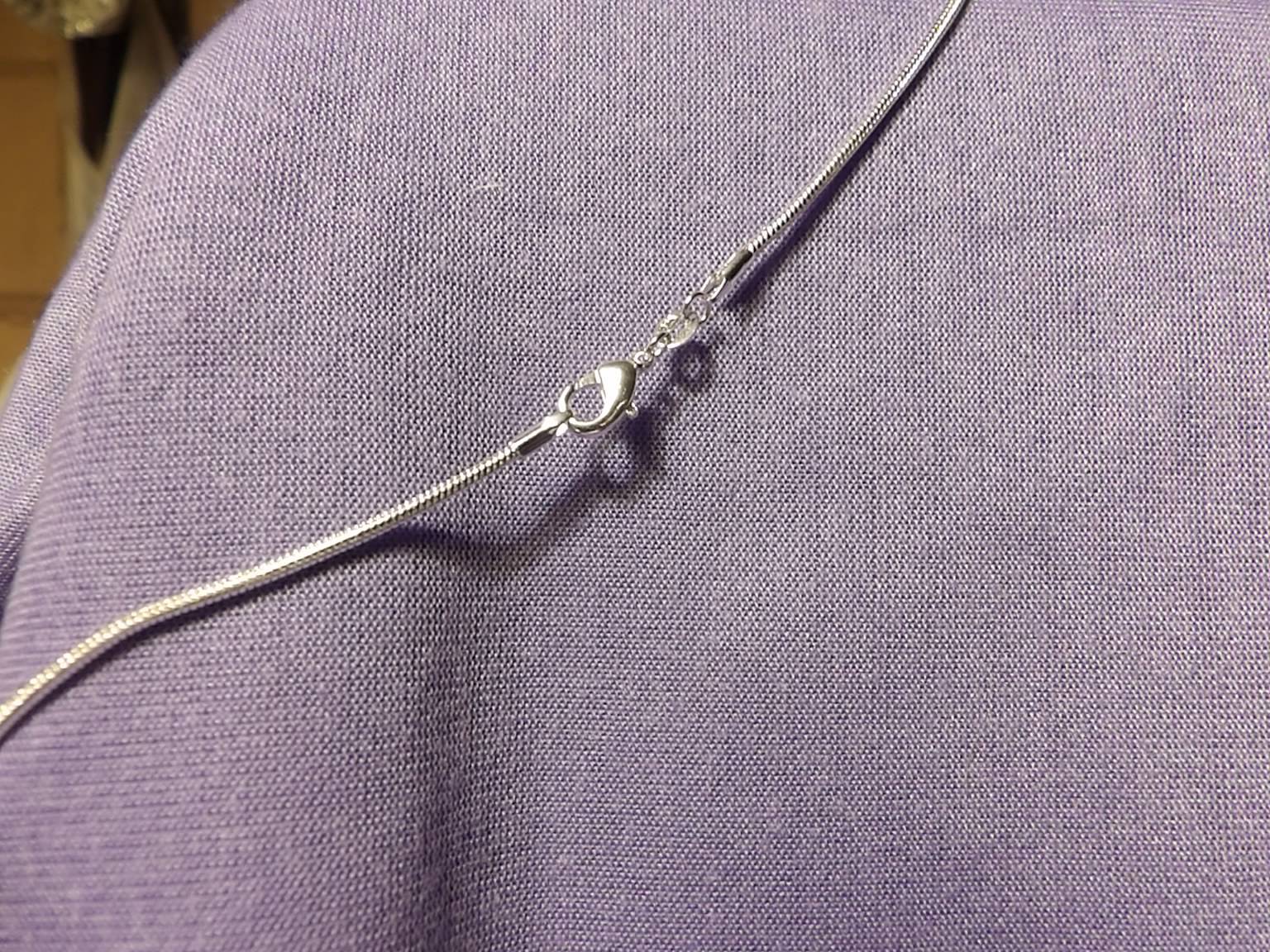Beautiful Silver Flat Snake Chain-26 inches 2 mm .