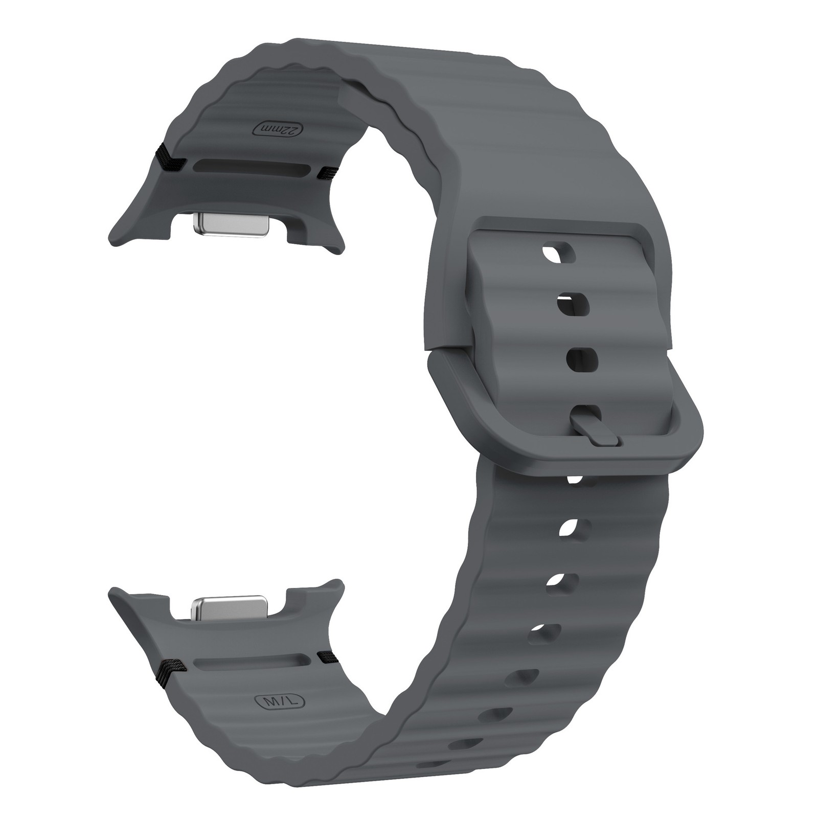 Wave Stitched Silicone Soft Band for Samsung Galaxy Watch 8 / Watch 8 Classic
