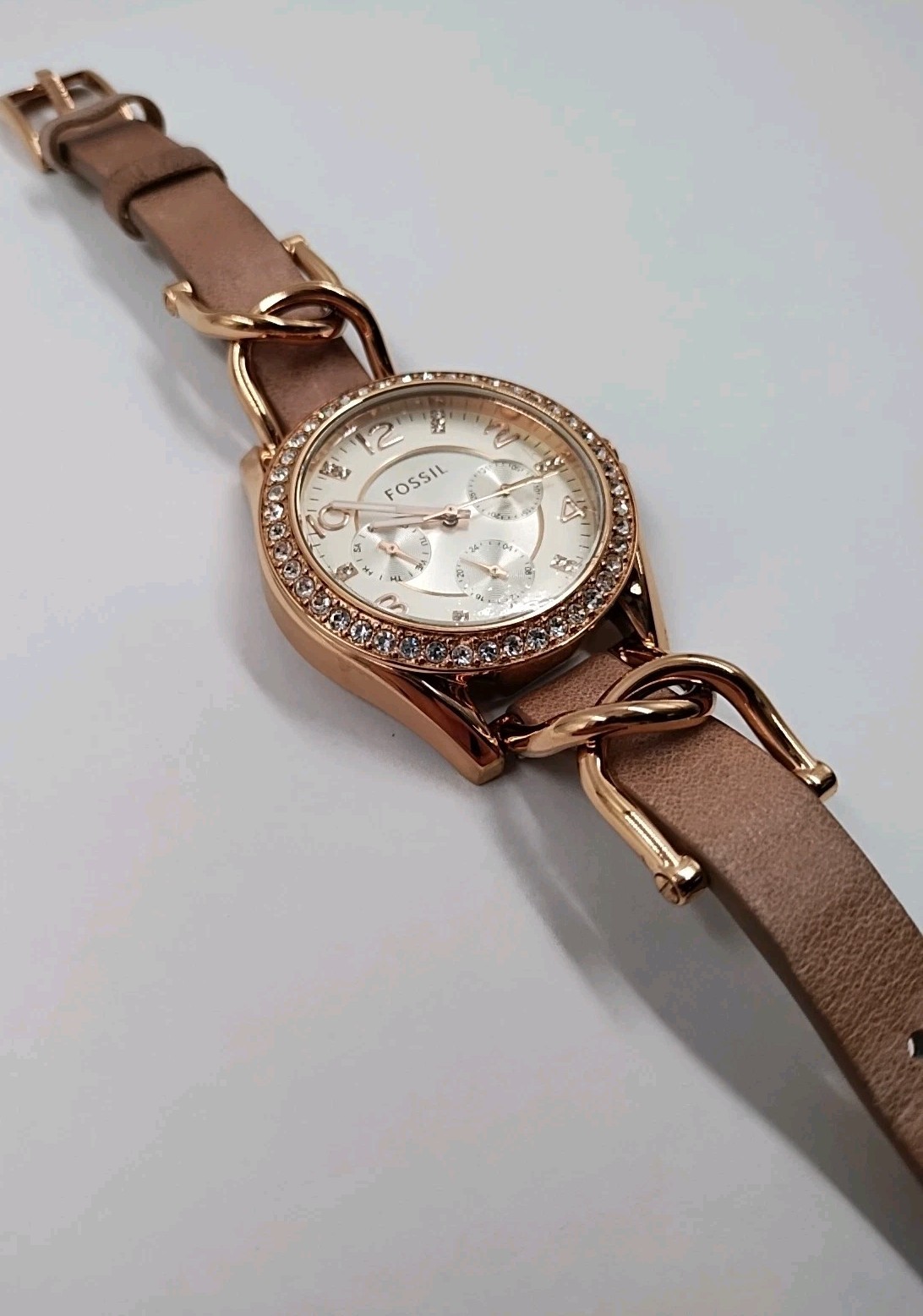 Fossil Riley Watch Women’s 38mm Silver Dial Rose Gold Tone – (Z3-B17)