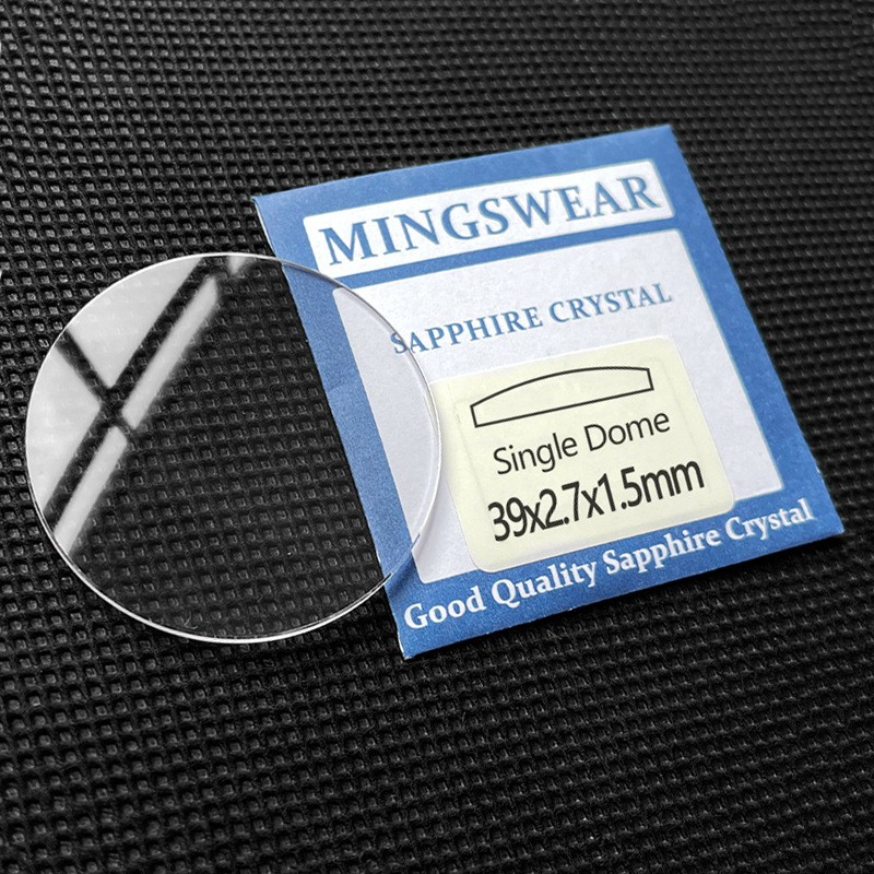 0.8-1.5mm Thick Single Dome Sapphire Watch Crystal Glass 18-40.5mm Replacement