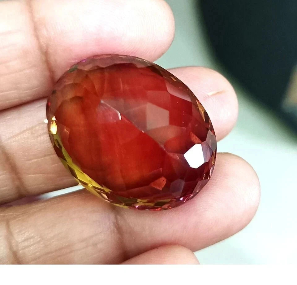 99.20 Ct NATURAL Zultanite 7 Color Nice Oval Shape A+ Loose Certified Gemstone