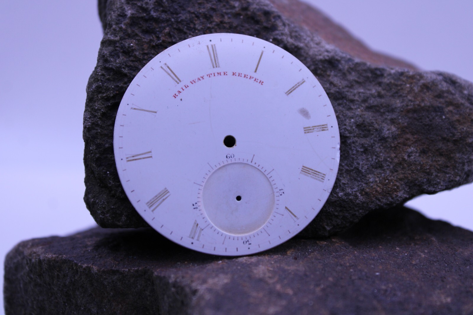 RAIL WAY TIME KEEPER POCKET WATCH PORCELAIN DIAL 45.4mm (A19)