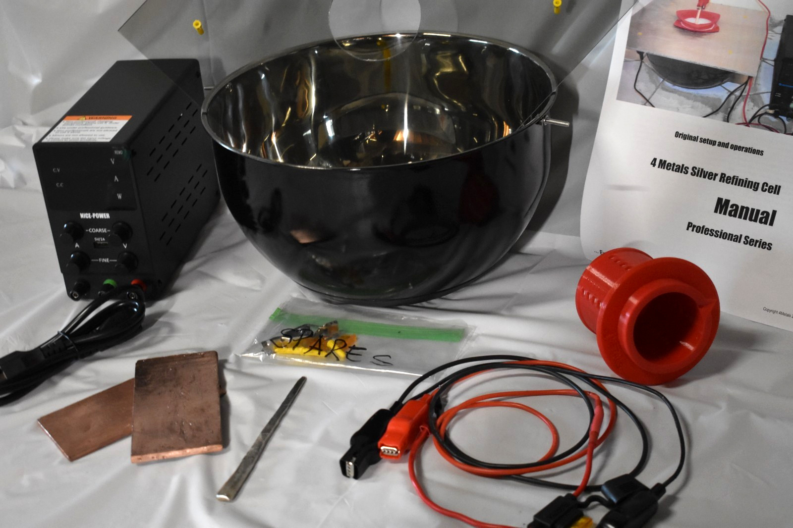 MAX YIELD 8QT PRODUCTION v3.0 SILVER CELL turn scrap to .999+ MONEY MAKING TOOL