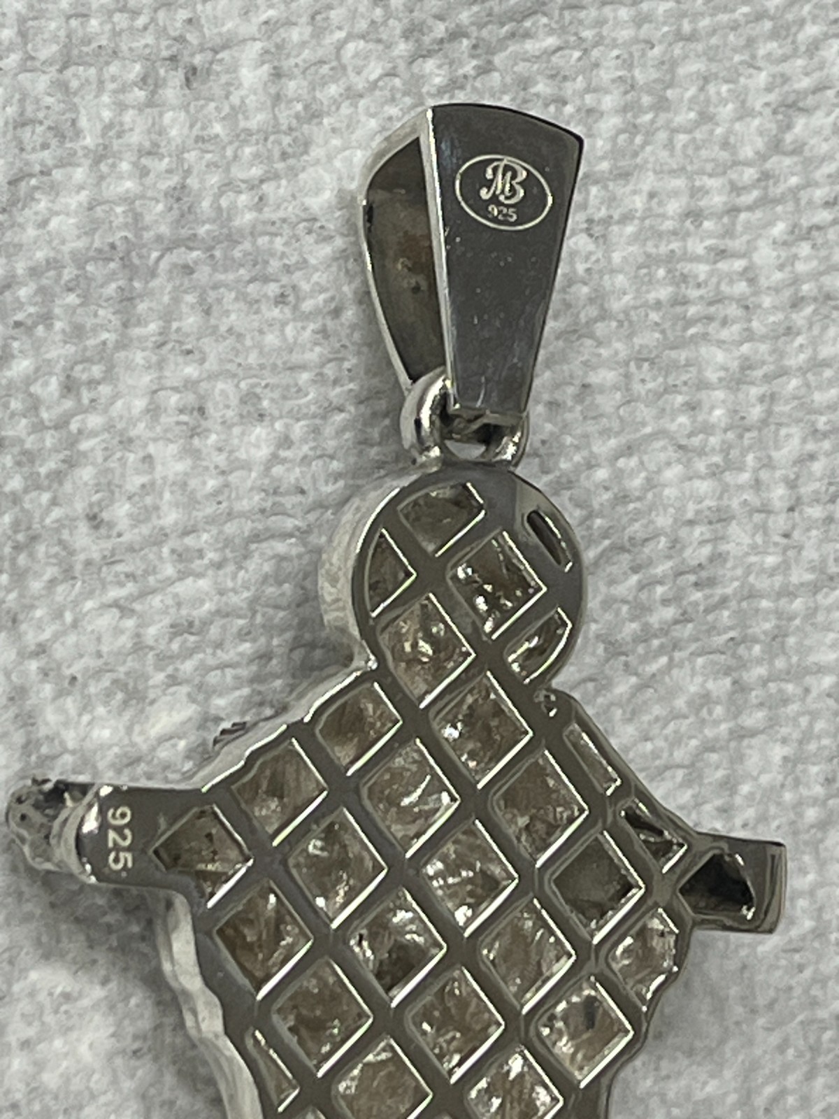 Holy Trinity Crucifix 3.5 inch Large Pendant 34 grams Sterling Silver 925