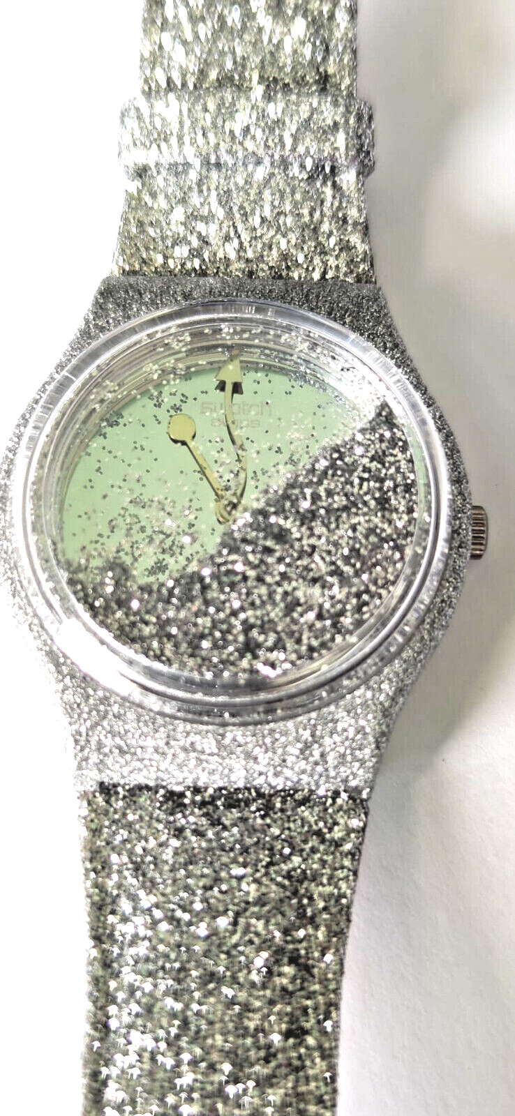SWATCH GENT SPECIAL MILLE STELLE-GZ162-1999-NOT WORKING WHITEOUT BOX-NEW GLITTER