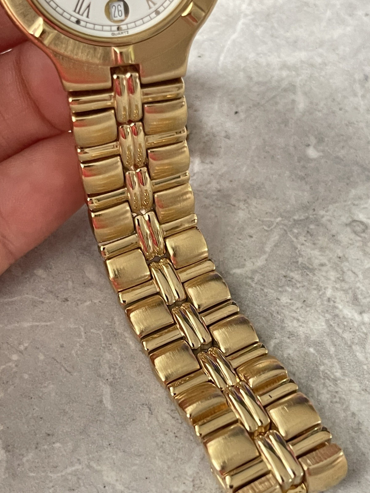 Krug Baumen Baron 4959 KM 18K Gold Plated Watch Men 1990’s Vintage Gold Tone 150