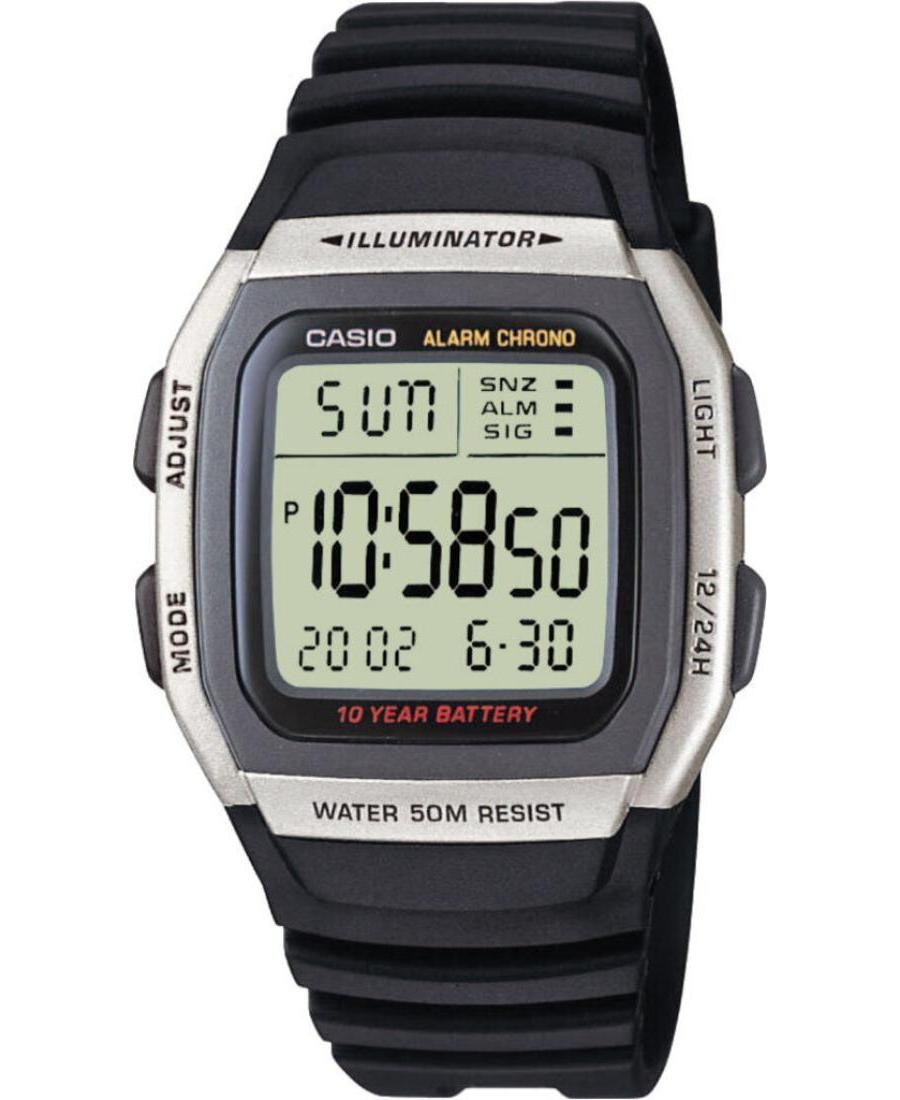 CASIO Men Digital Quartz Casual Watch Classic Dress Silver color Dial Waterproof
