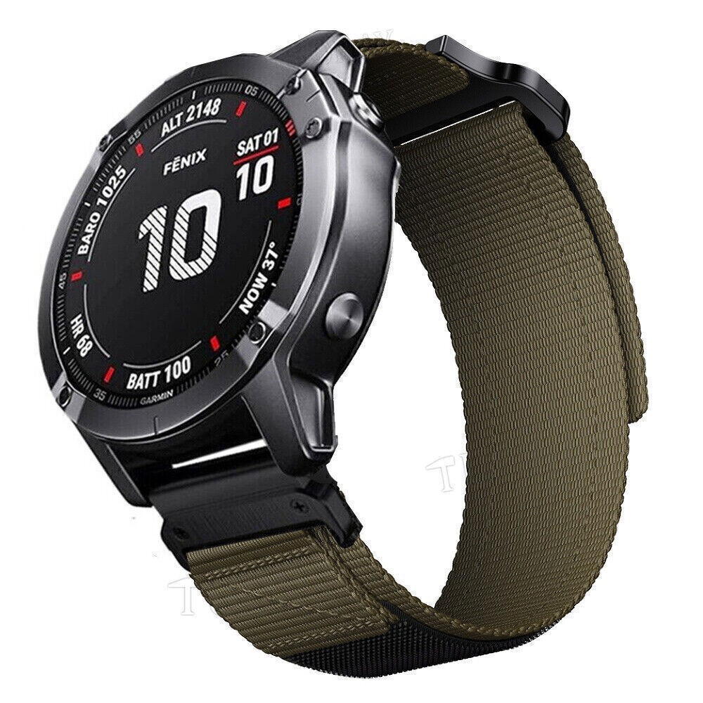 Wristband Nylon Band Strap for Garmin Fenix 8 7 7X 6 6X Pro 3 5 5X Plus Epix 965