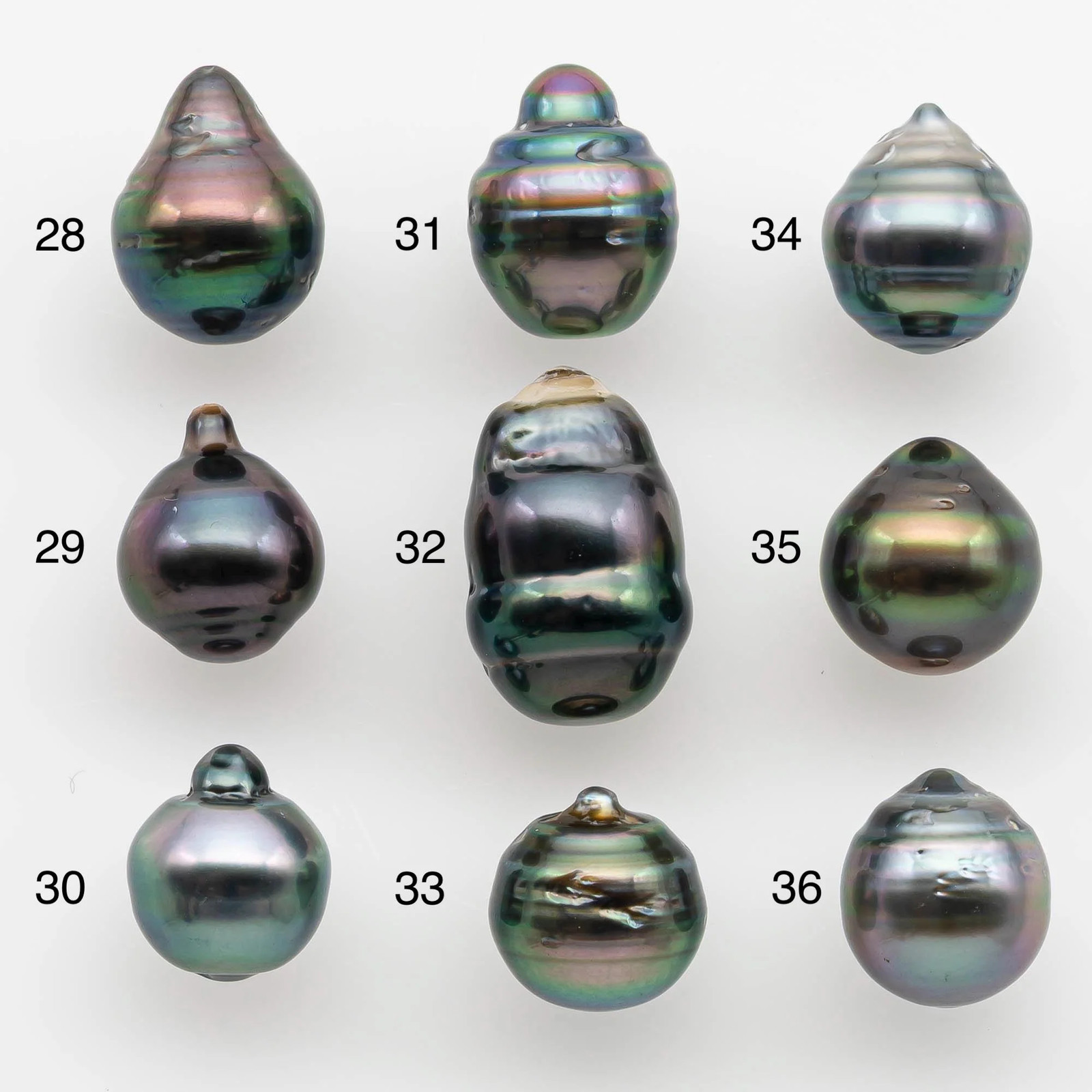 9-10mm Tahitian Pearl in Natural Color with High Luster and Minor Blemishes, On