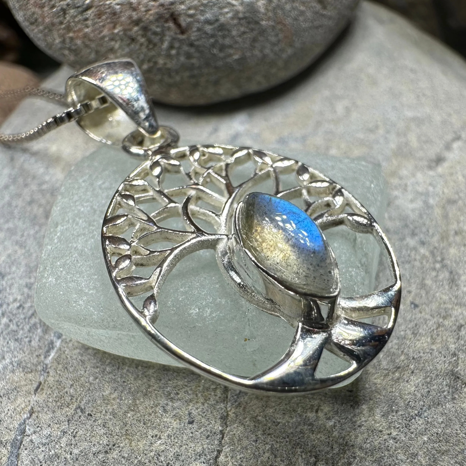 Tree of Life Necklace Irish Scottish Wiccan Celtic 925 Pendant W/FREE CHAIN