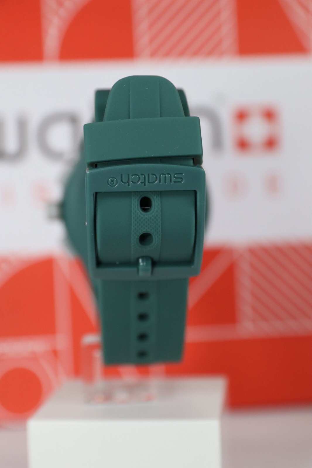 SWATCH SWISS MADE RACING ROAR MEN’S CHRONOGRAPH WATCH FOREST GREEN SUSG403 42MM