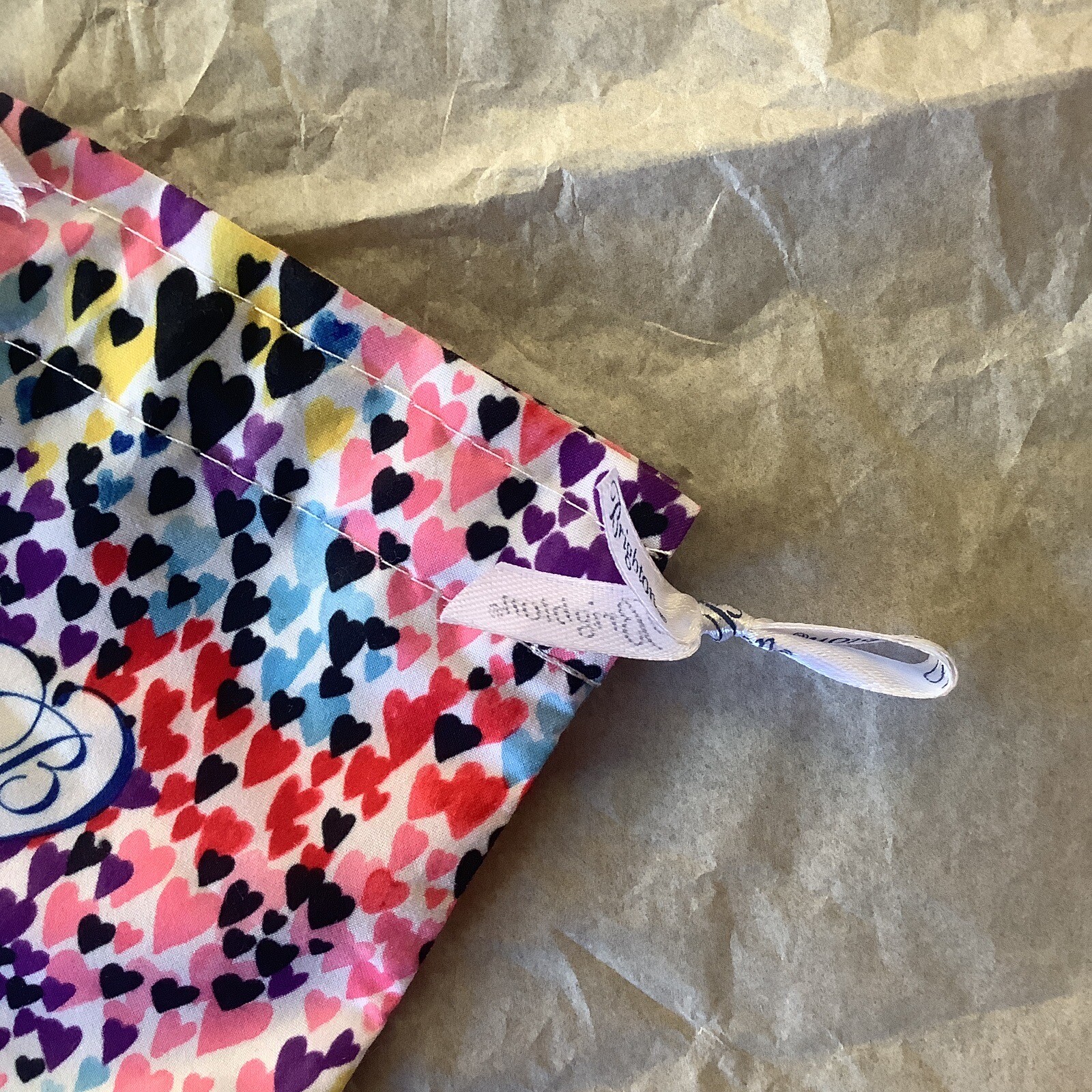 Brighton MultiColor Heart Shape Pattern Dust Bag 6”