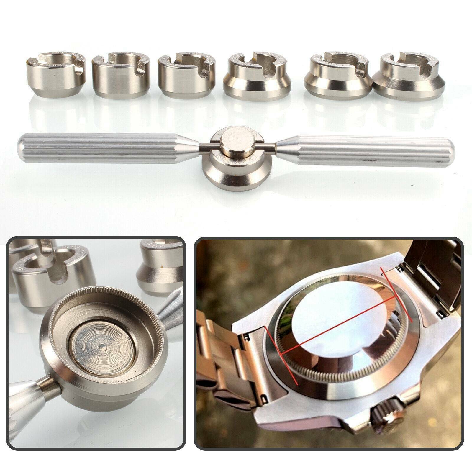 For Rolex and Tudor Case Back Cover Opener Remover Watch Repair Tool Kit