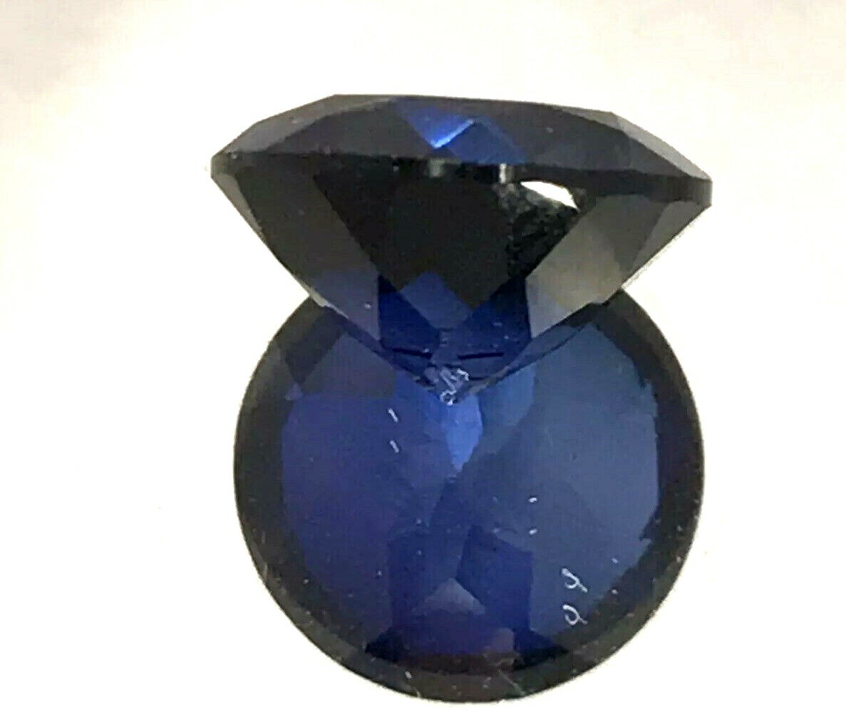 3.50 ct Natural Blue Sapphire , Excellent Round Cut ,VS Clarity ,9 mohs hardness
