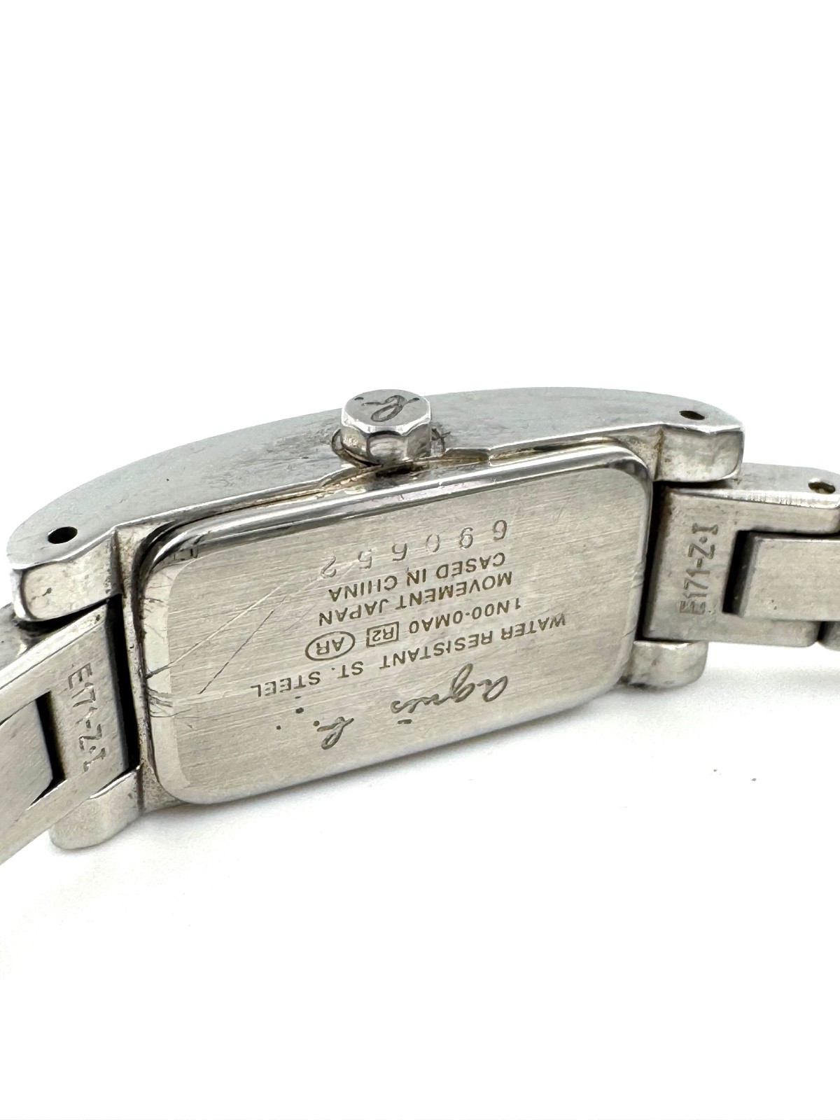 agnes b 14mm Women Quartz Watch New Battery working 1N00-0MA0 f3610