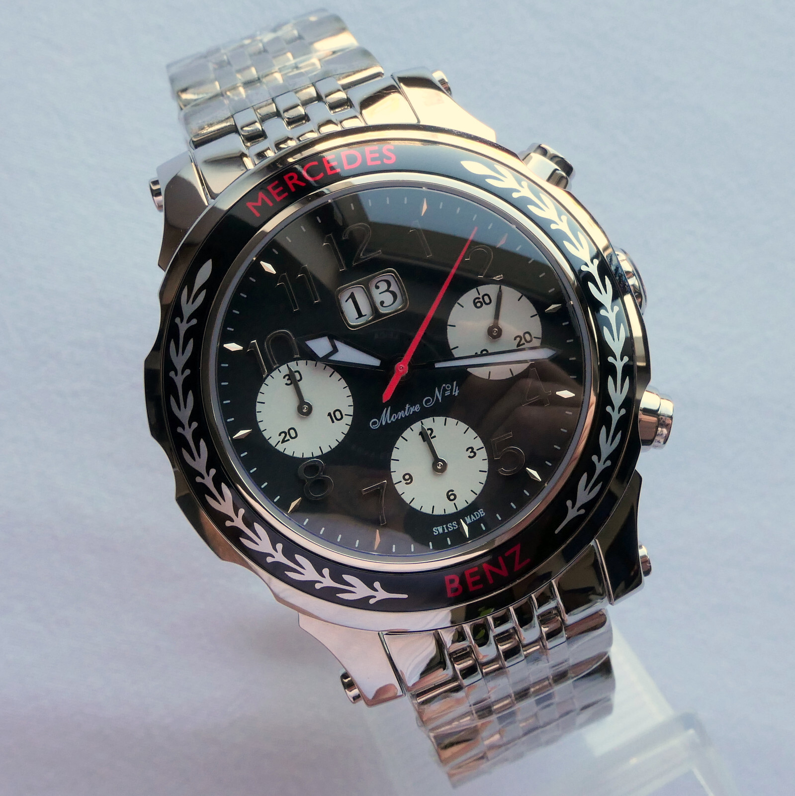 Mercedes Benz Classic Car Accessory Grand Data Swiss Automatic Chronograph Watch