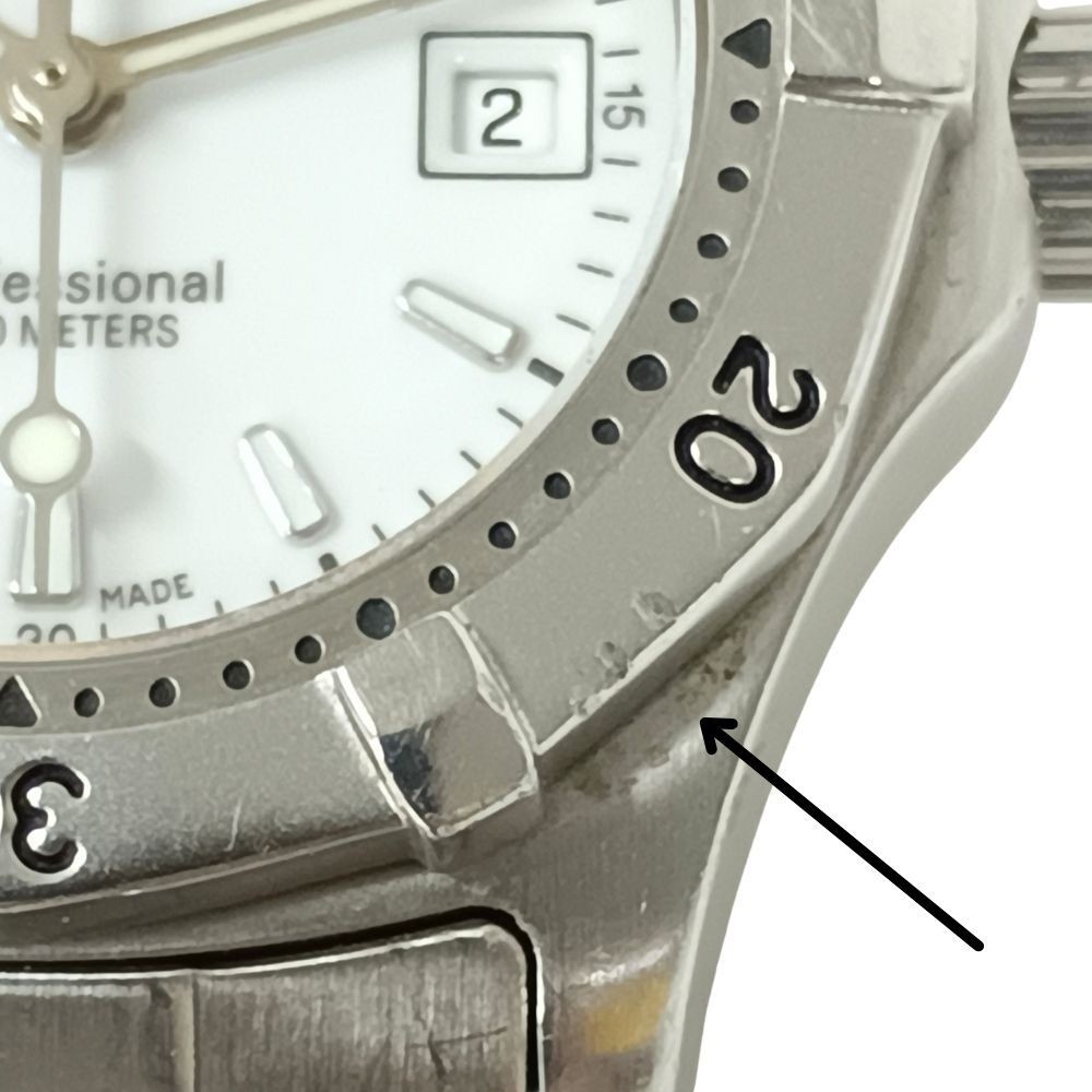 TAG HEUER WK1311-0 Professional 200m Quartz White Dial Ladies Watch