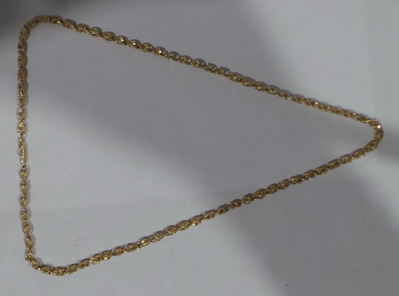 Solid 14k 585 Yellow Gold 20″ Turkish Link Chain Necklace 17.2g 3.8mm