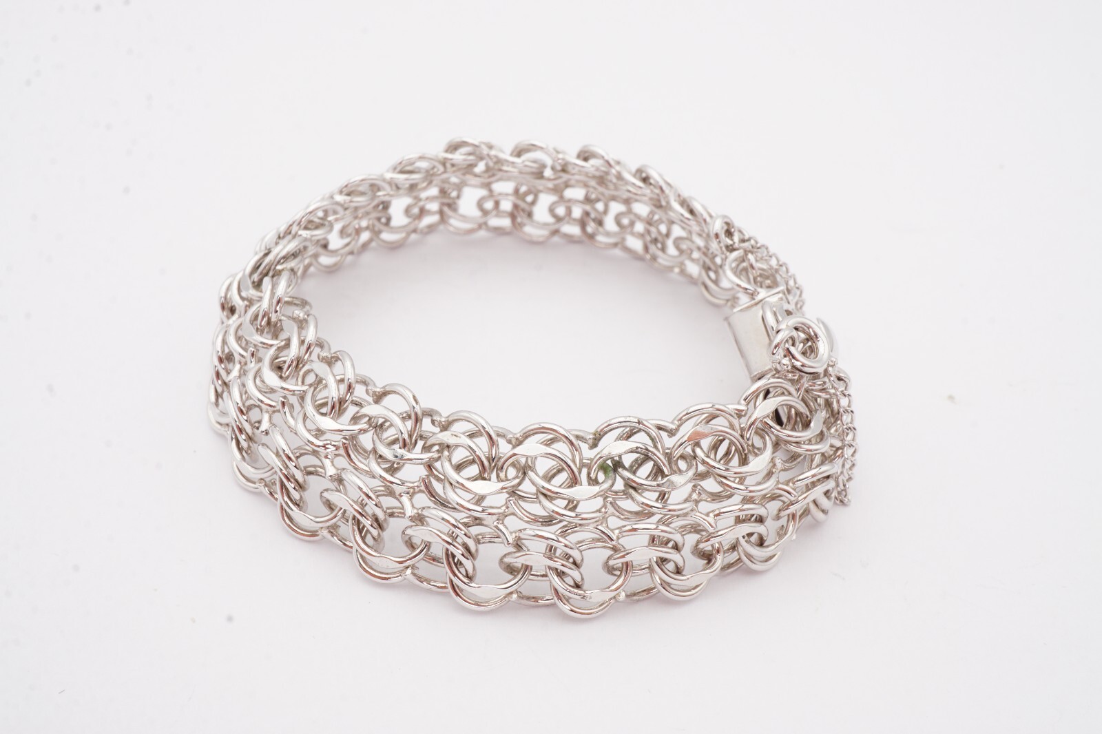 Vintage Sterling Silver 925 Charm Bracelet 7.25″ JB