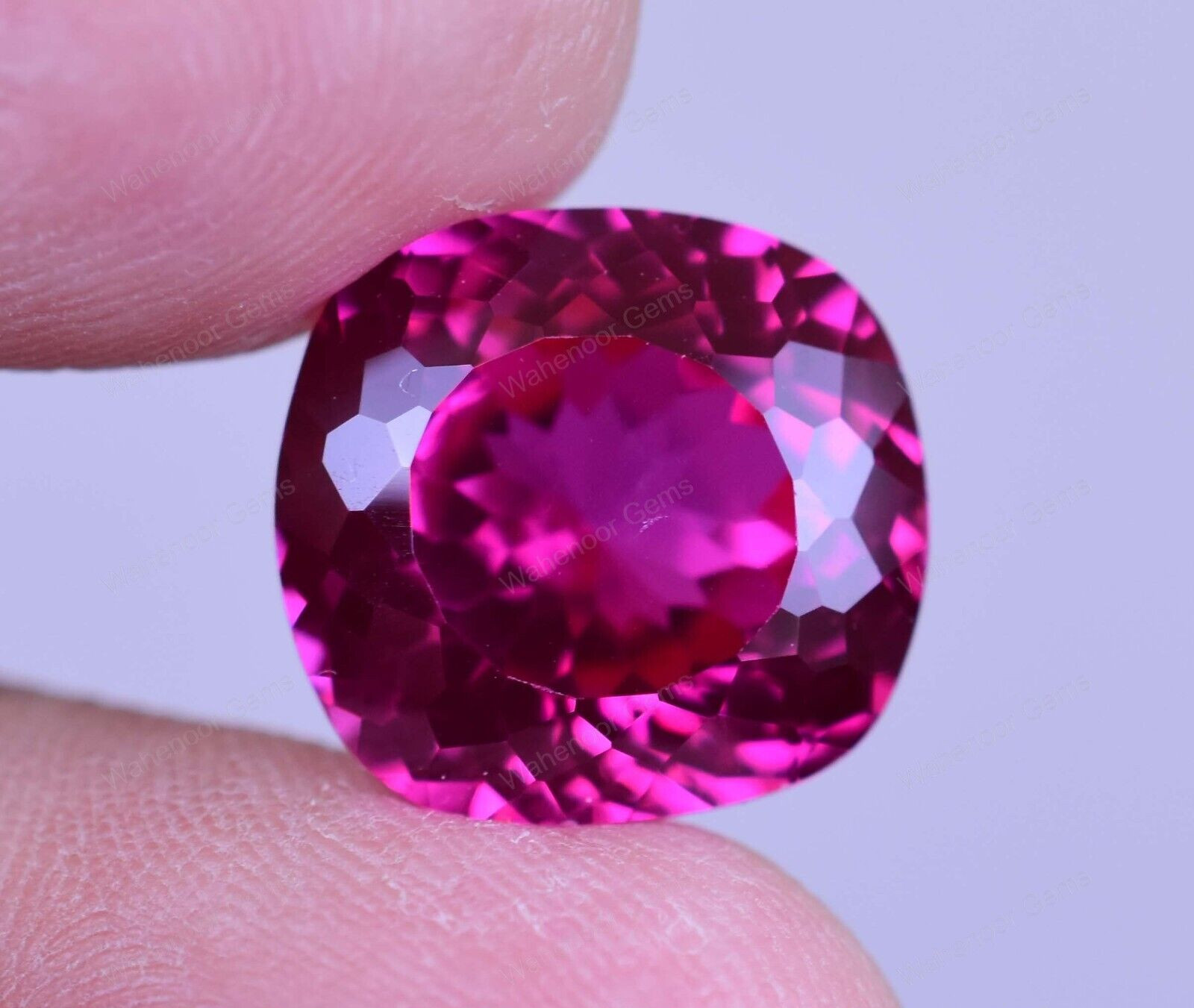 14.70 Ct Natural Mogok Rose Red Ruby Cushion Stunning CERTIFIED Loose Gemstone