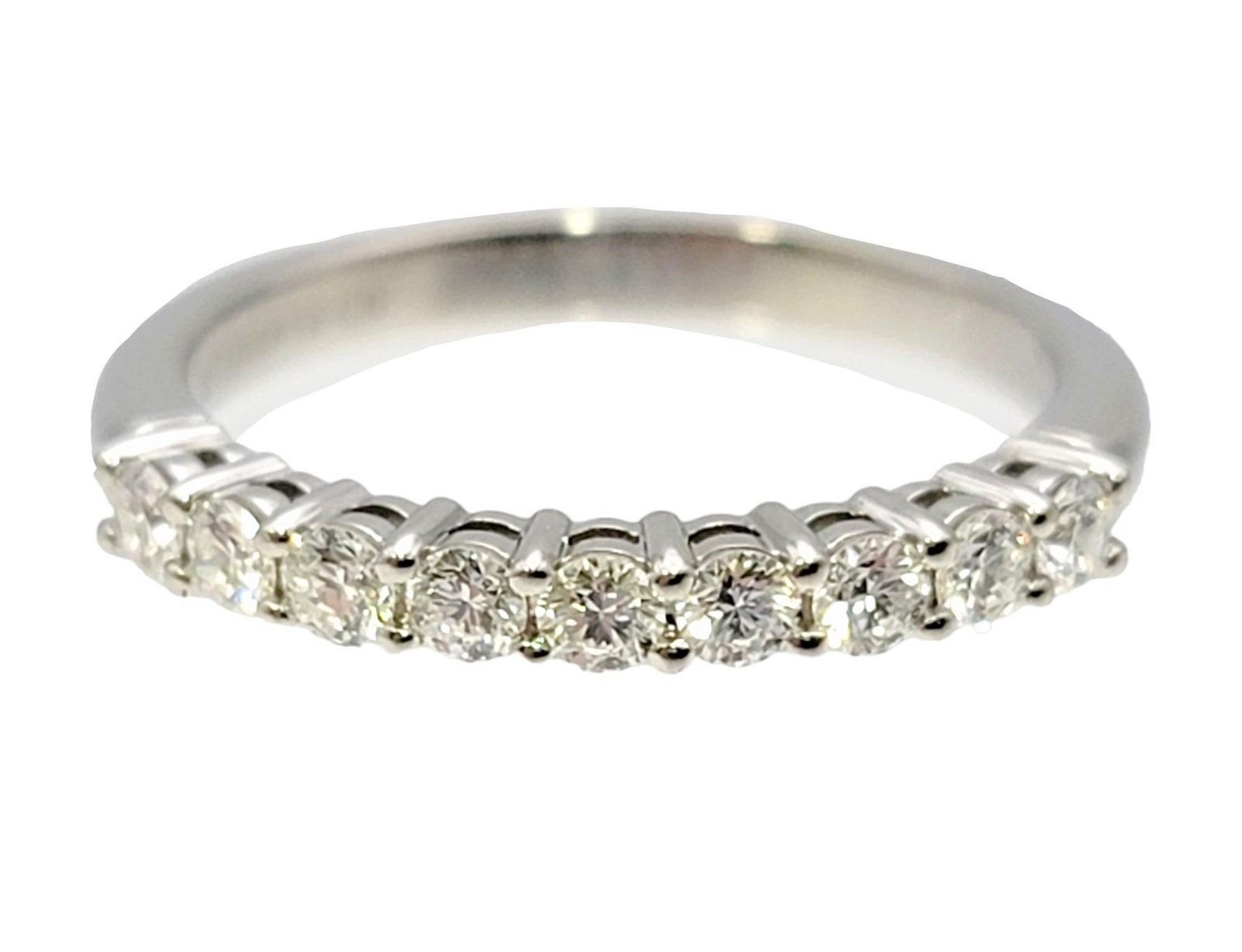 Tiffany & Co. Tiffany Forever Semi Eternity Round Diamond Band Ring in Platinum