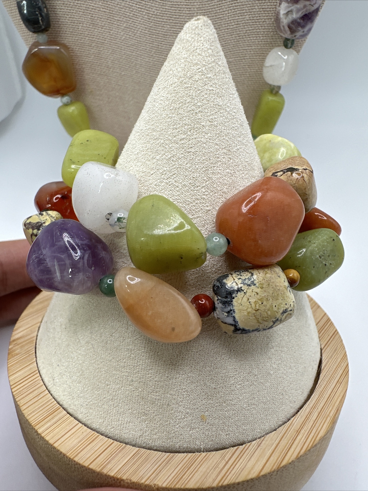 Mine Finds By Jay King Multi Gemstone Necklace & Bracelet Set 925