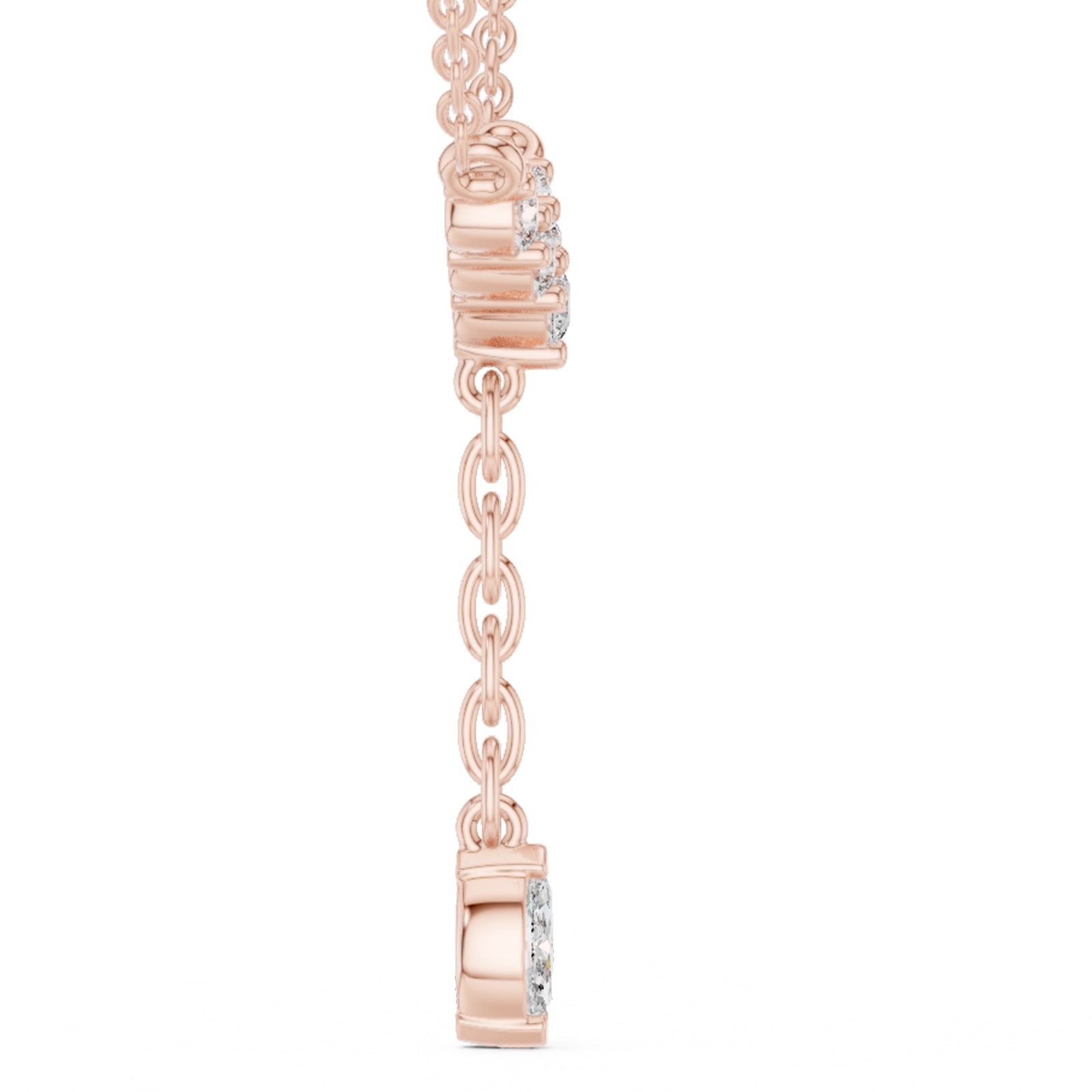 Natural Certified VVS1 D Diamond Women Luxury Designer Pendant 14k Gold Over