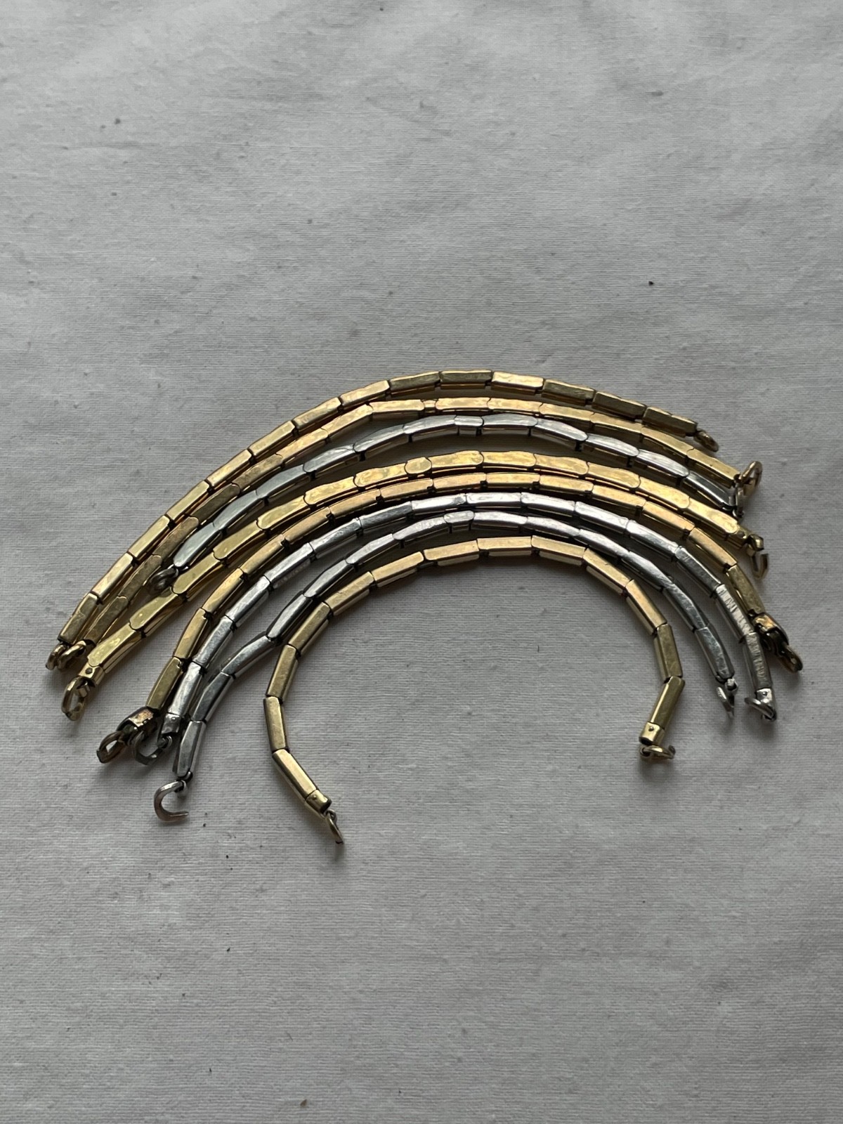 GREAT KIT!!! 8 art-deco USA gold filled ladies watch bands – lot 0807