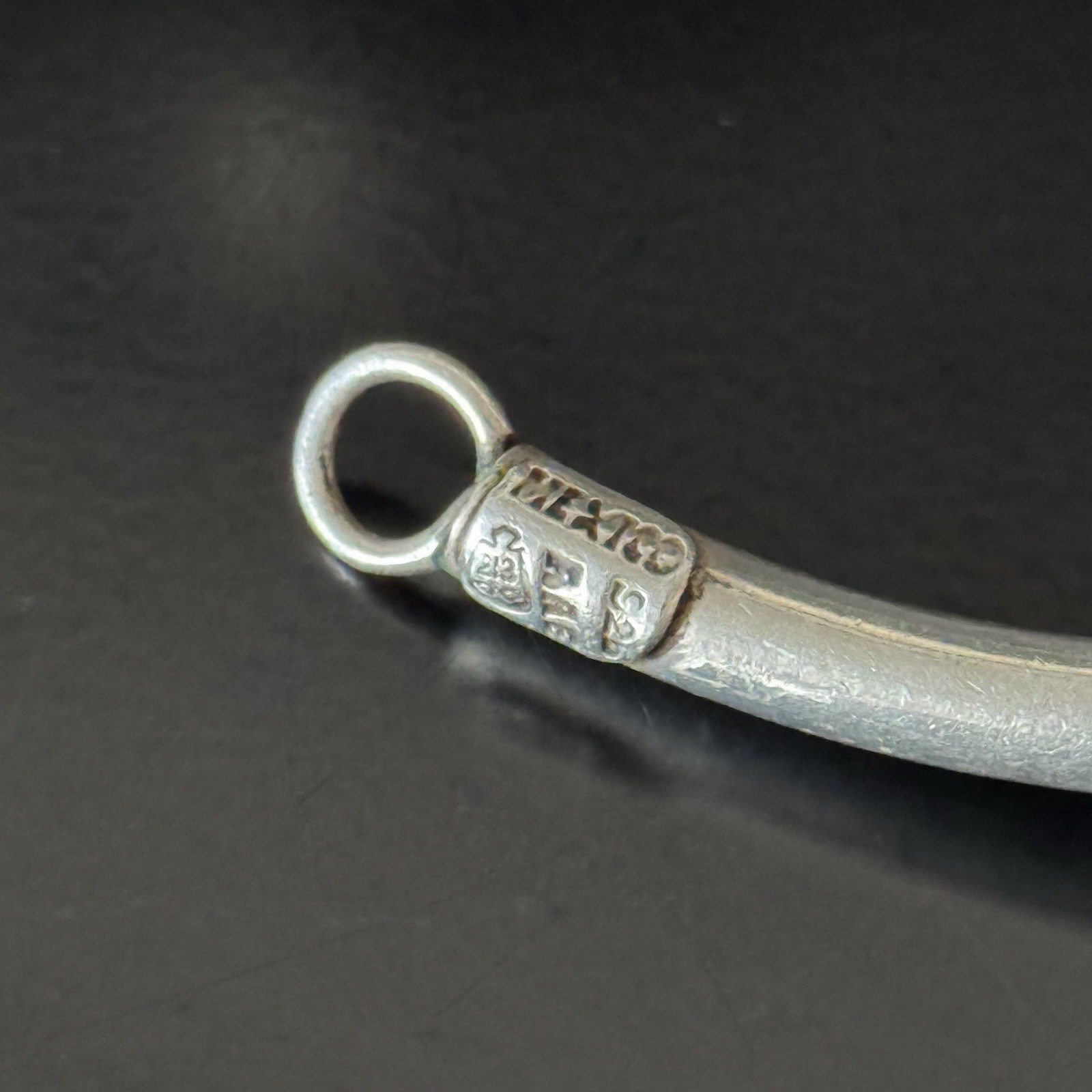 VTG 70’s Modernist Mexico 925 Sterling Silver Love Knot Collar Choker (61g)