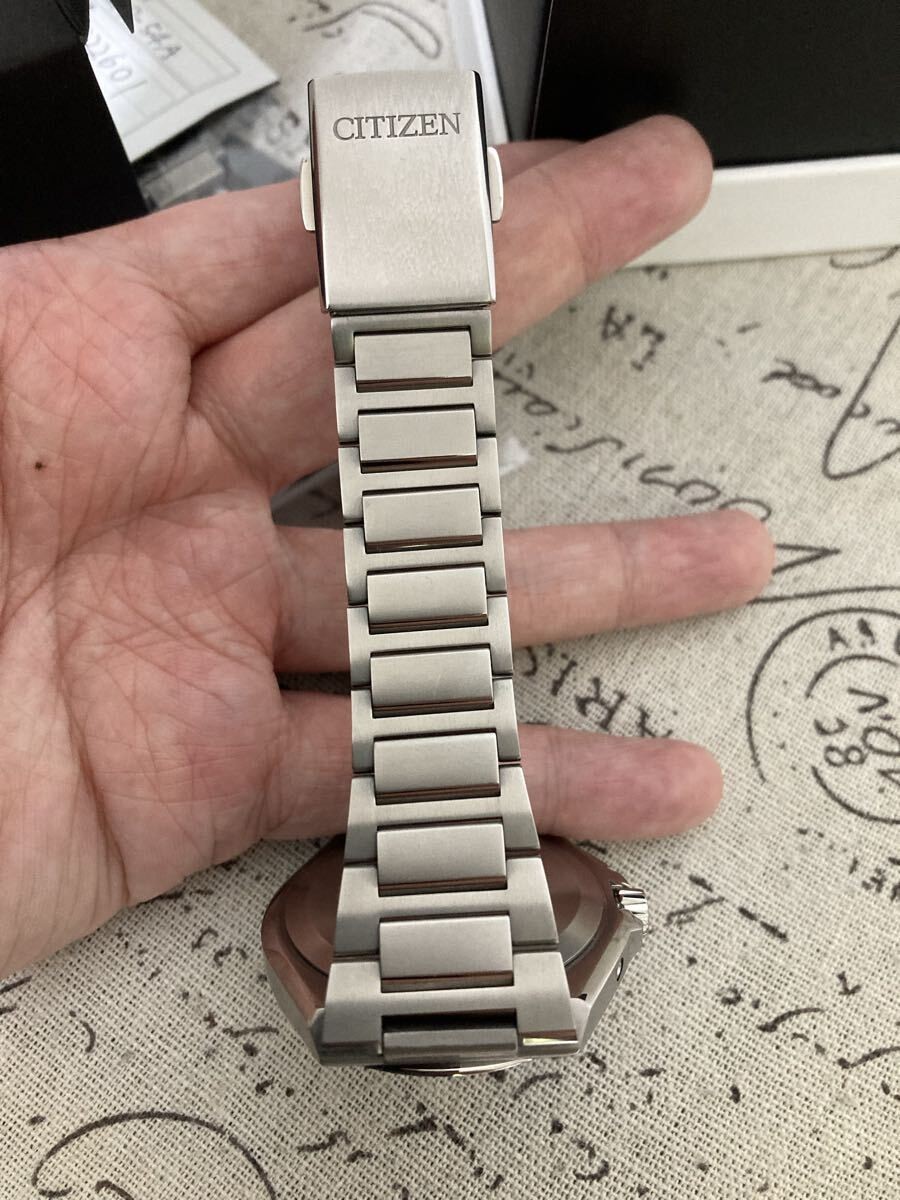 Citizen Men’s Attesa Actline Titanium Radio Solar Full Link CB0210 54A